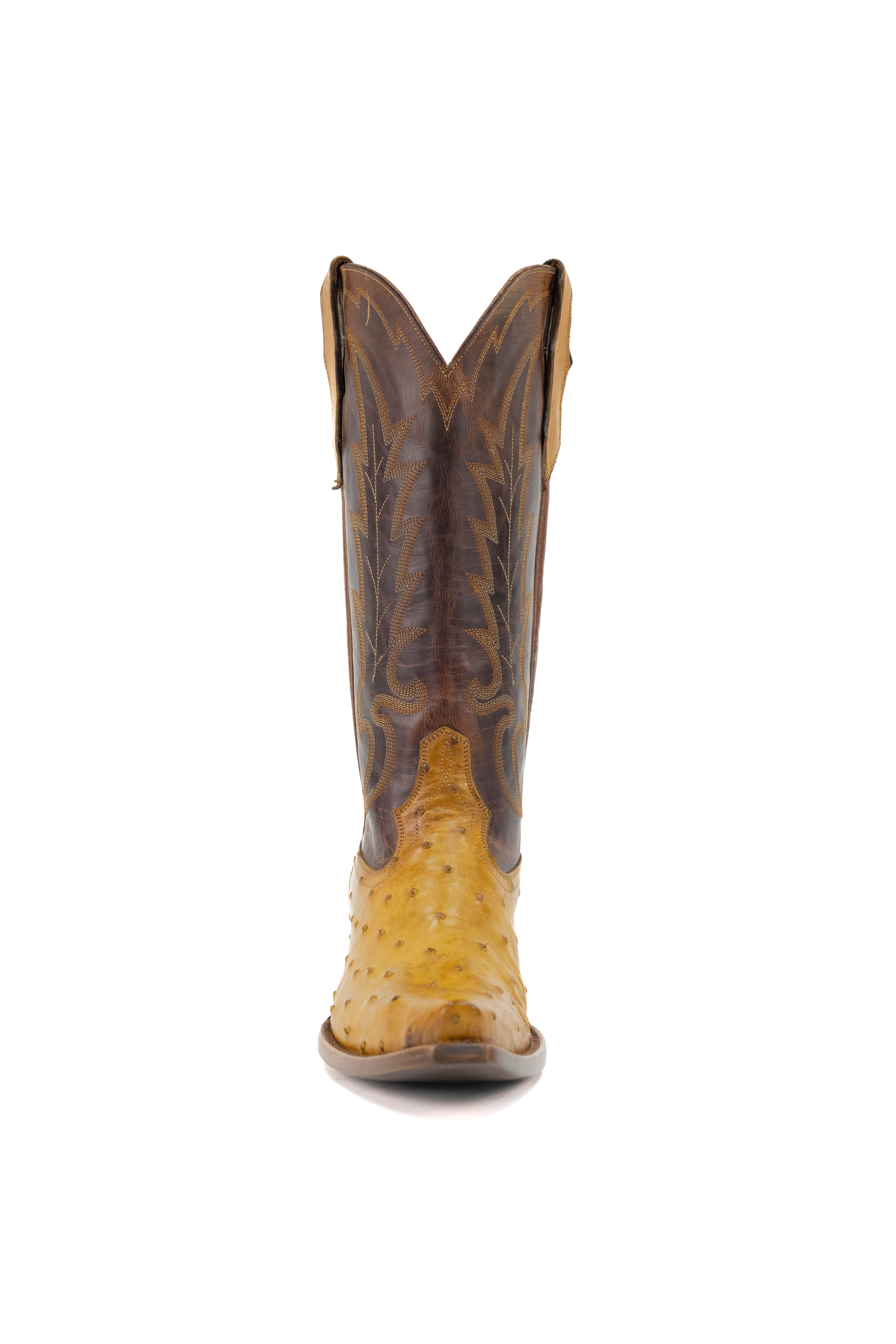 Allens Brand - Piper Full Quill Ostrich - Buttercup/Peanut