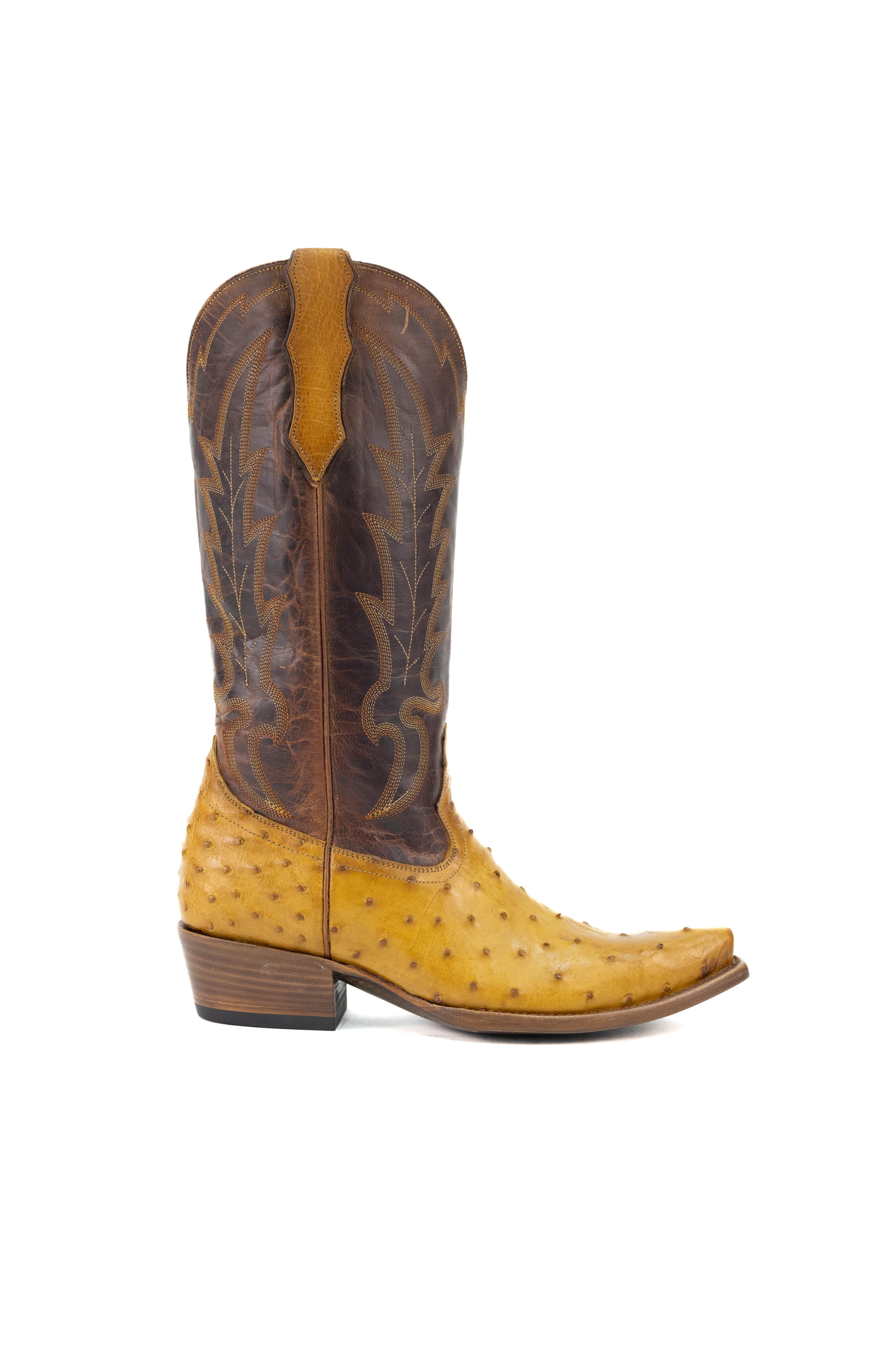 Allens Brand - Piper Full Quill Ostrich - Buttercup/Peanut