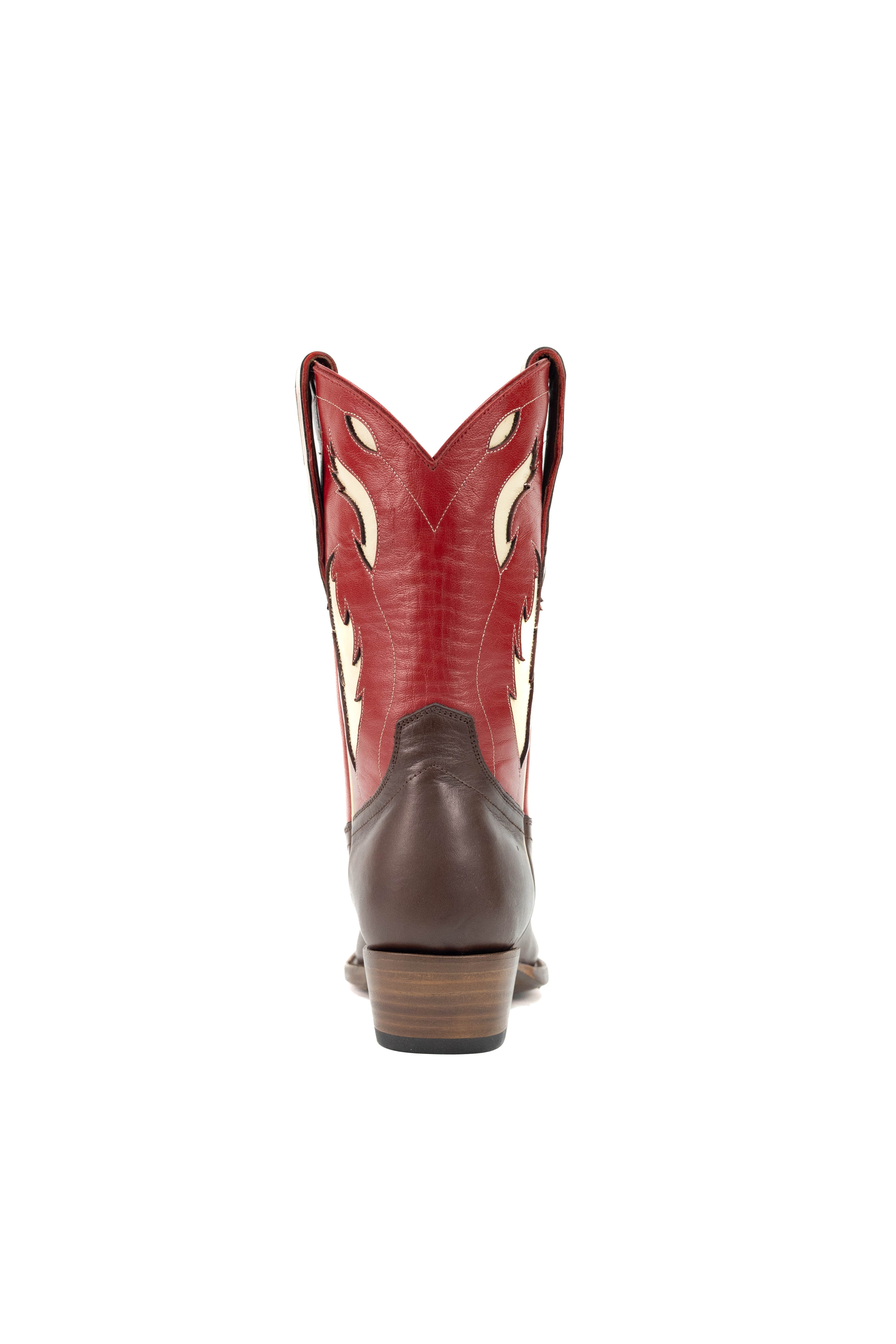 Allens Brand - Pam 10" - Snip Toe - Red/Brown/Cosmic Ivory