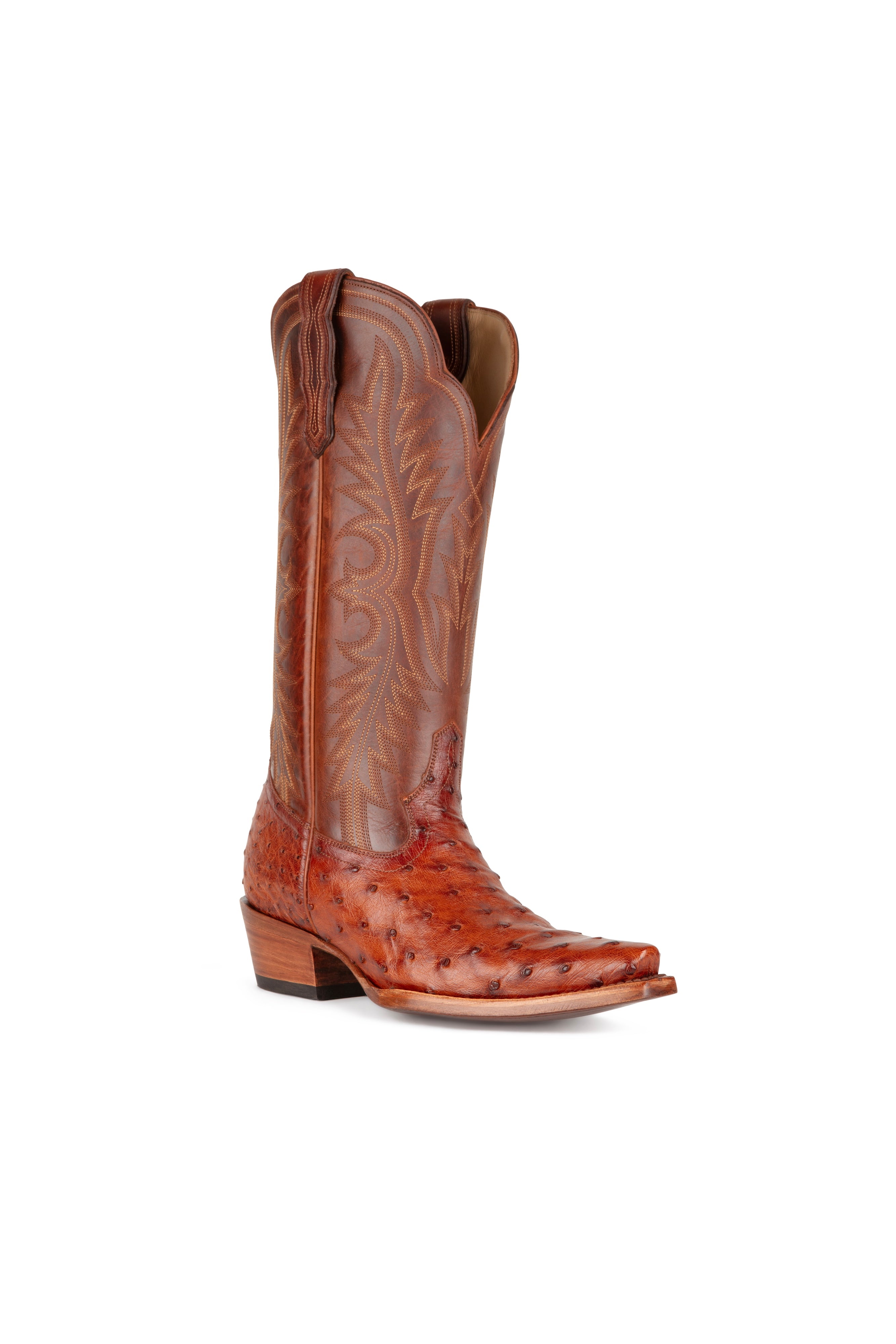 Allens Brand - Chloe Full Quill Ostrich - Pecan