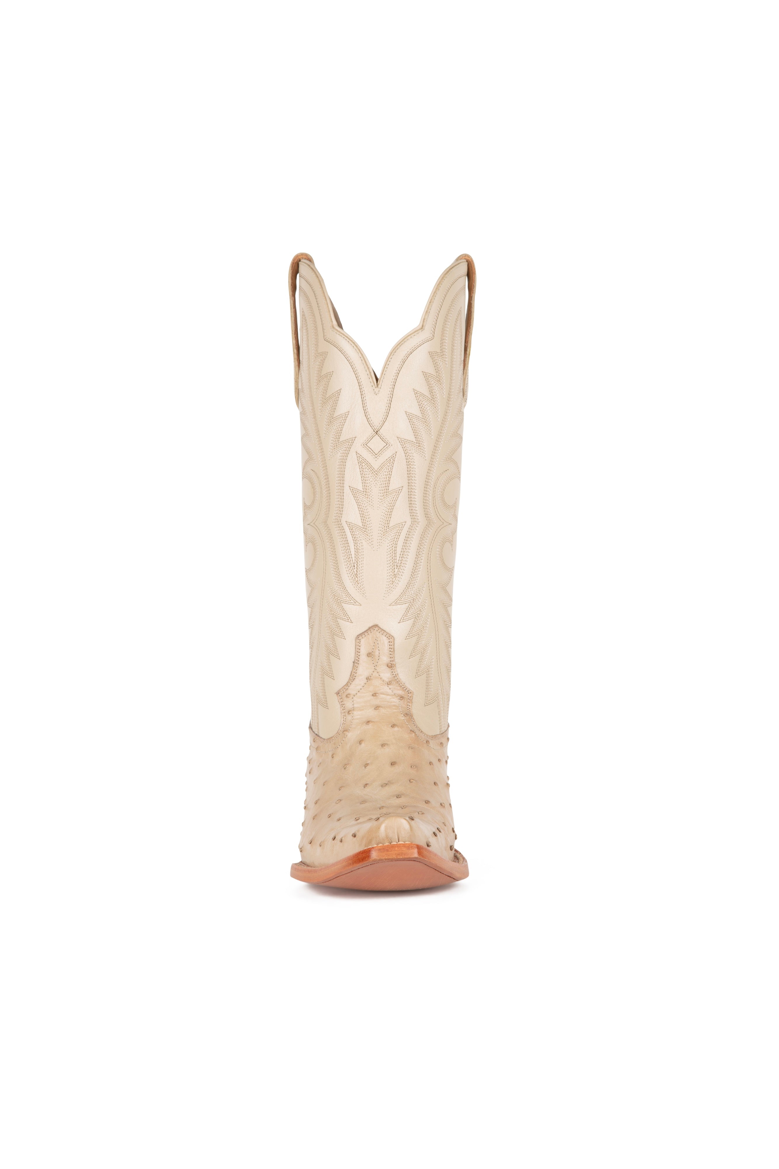 Allens Brand - Chloe Full Quill Ostrich - Saddle White