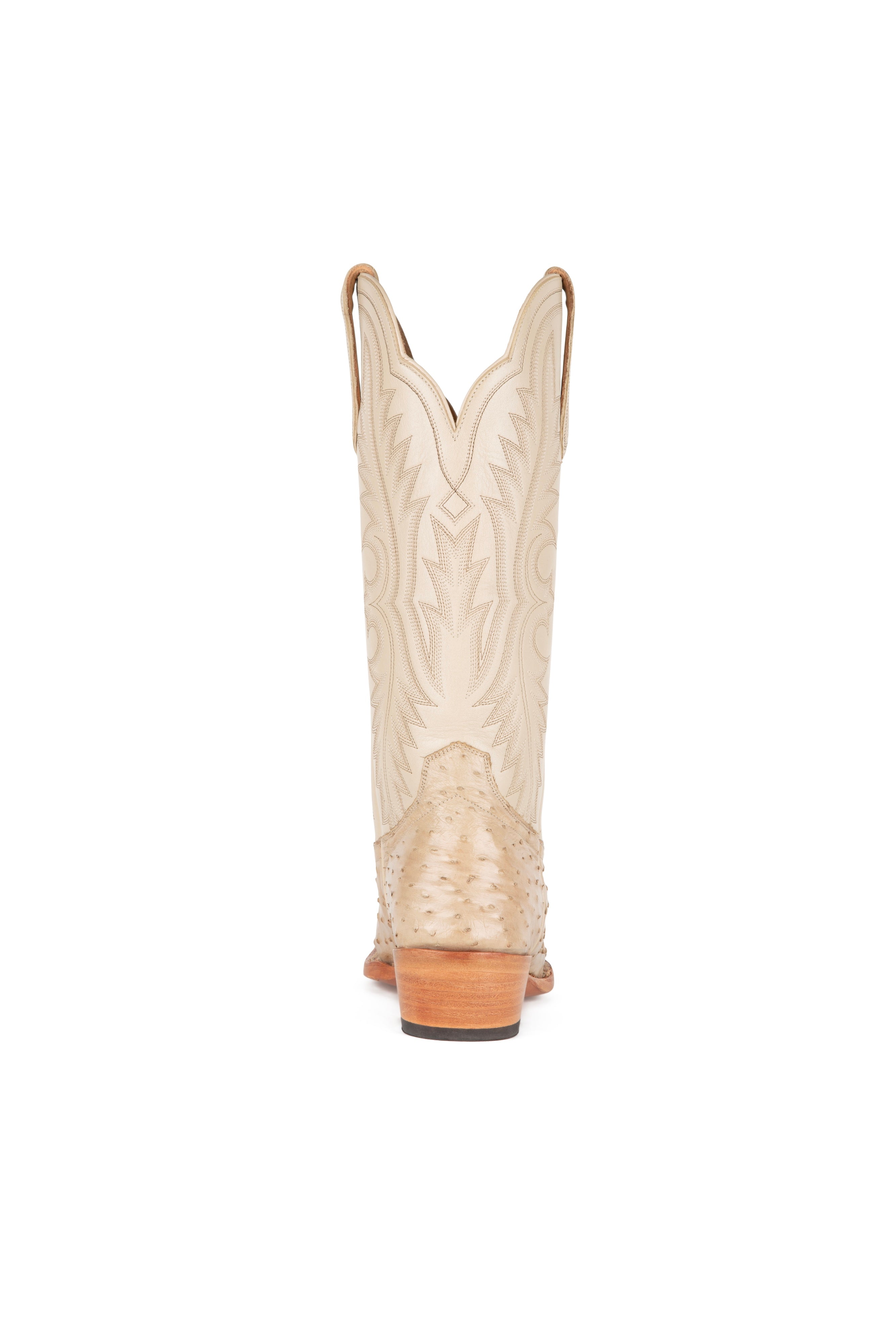 Allens Brand - Chloe Full Quill Ostrich - Saddle White