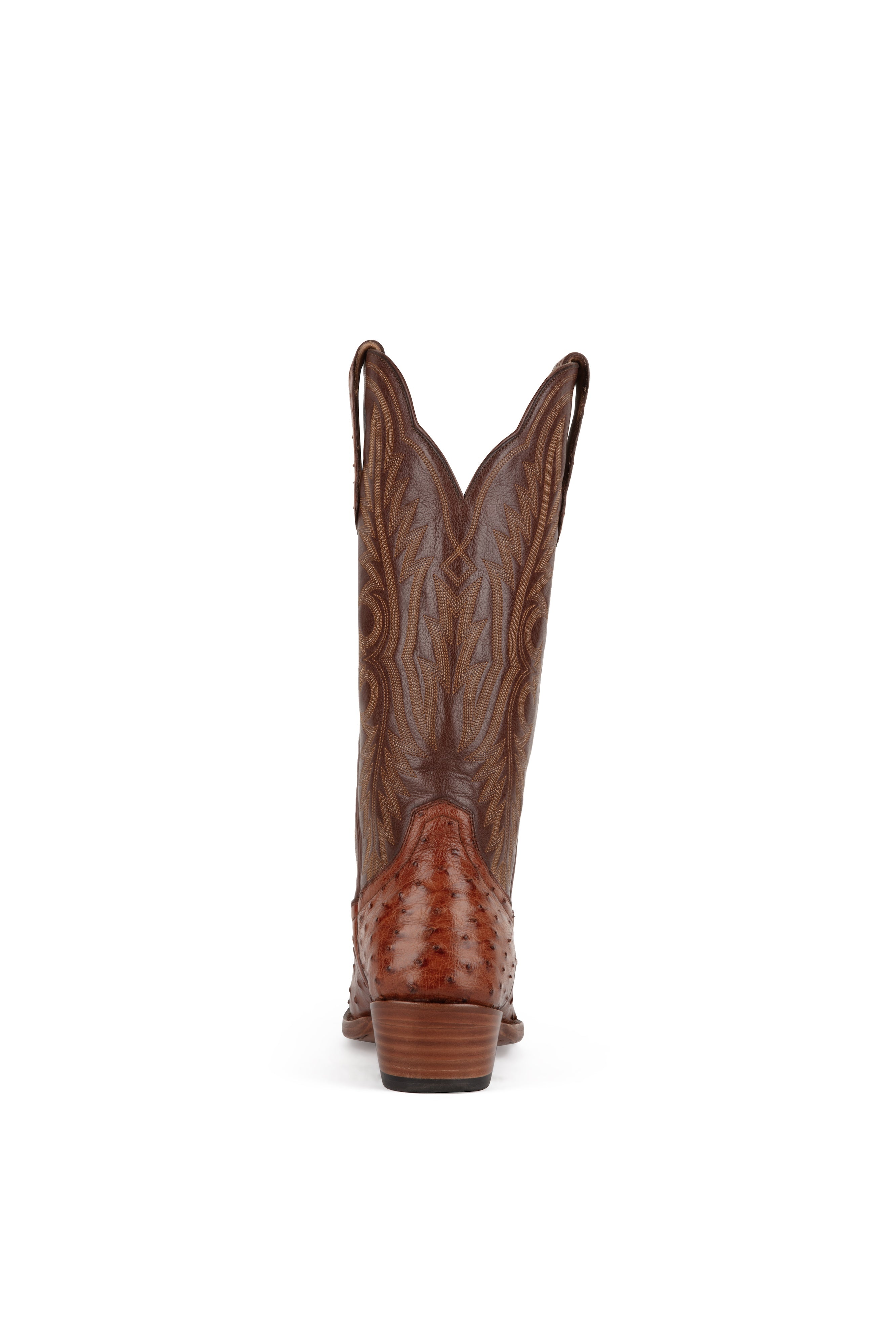 Allens Brand - Chloe Full Quill Ostrich - Snip Toe - Brandy