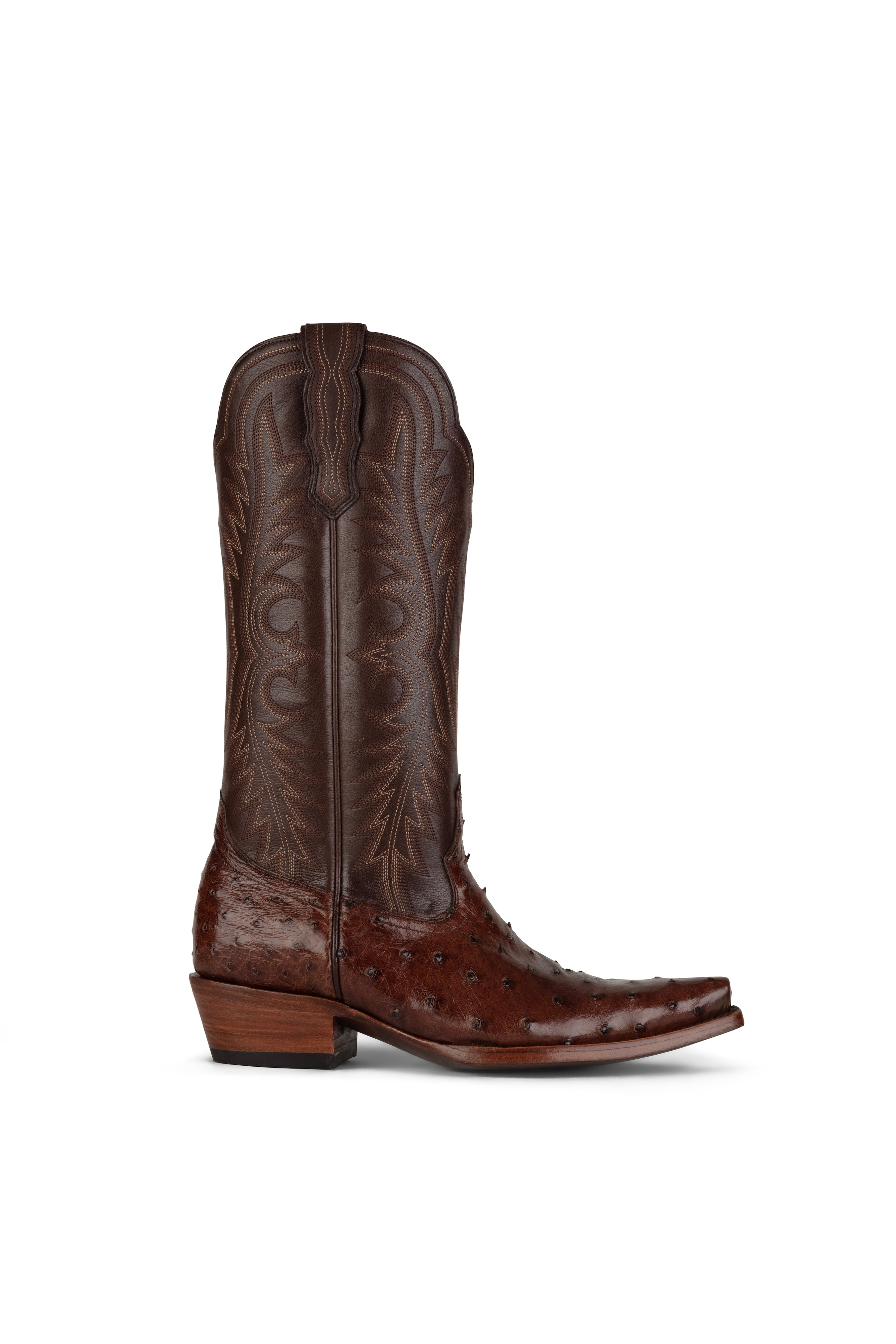 Allens Brand- Chloe Full Quill Ostrich - Tobacco