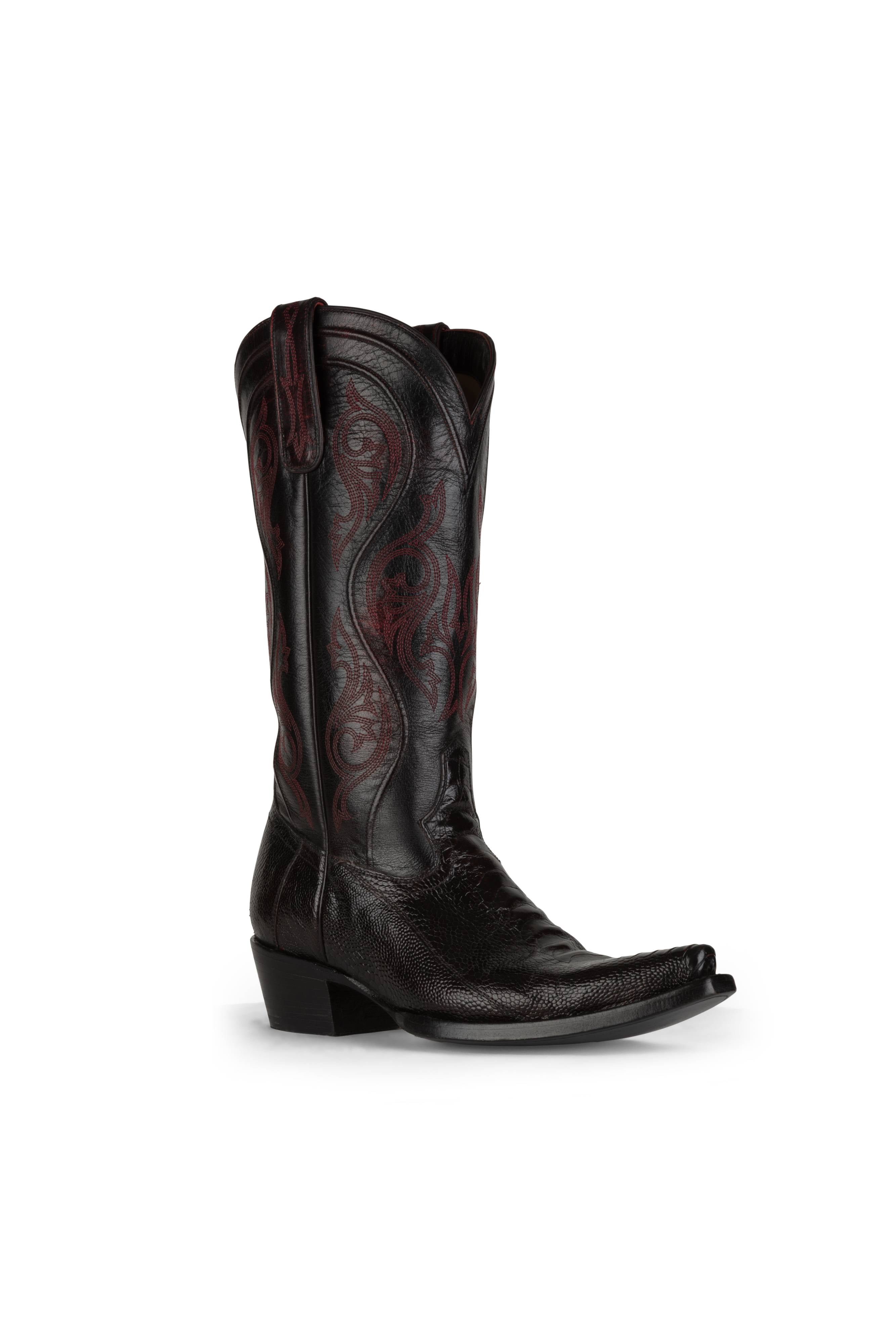 Allens Brand - Kinsley Ostrich Leg - Black Cherry