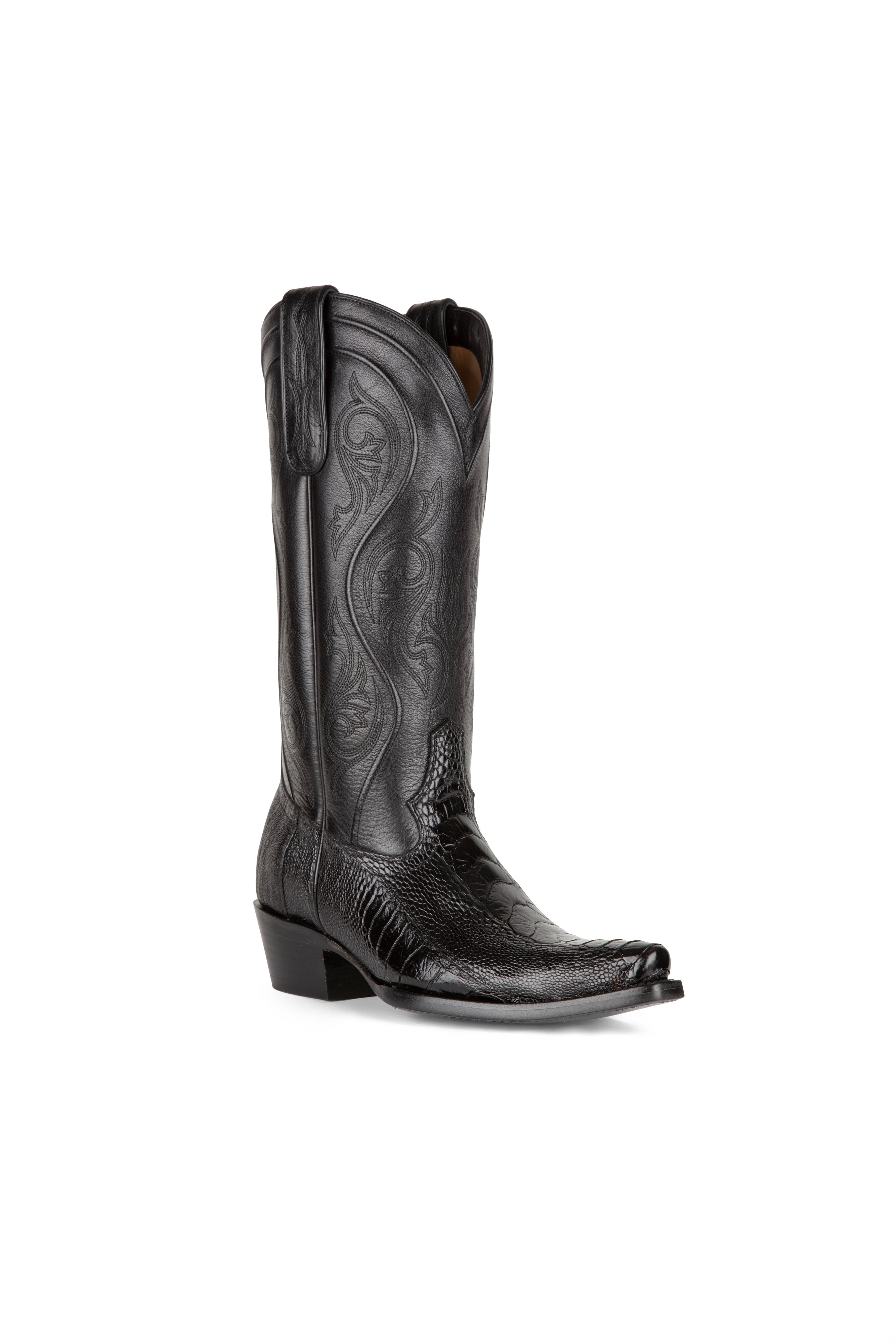 Allens Brand - Kinsley Ostrich Leg - Black