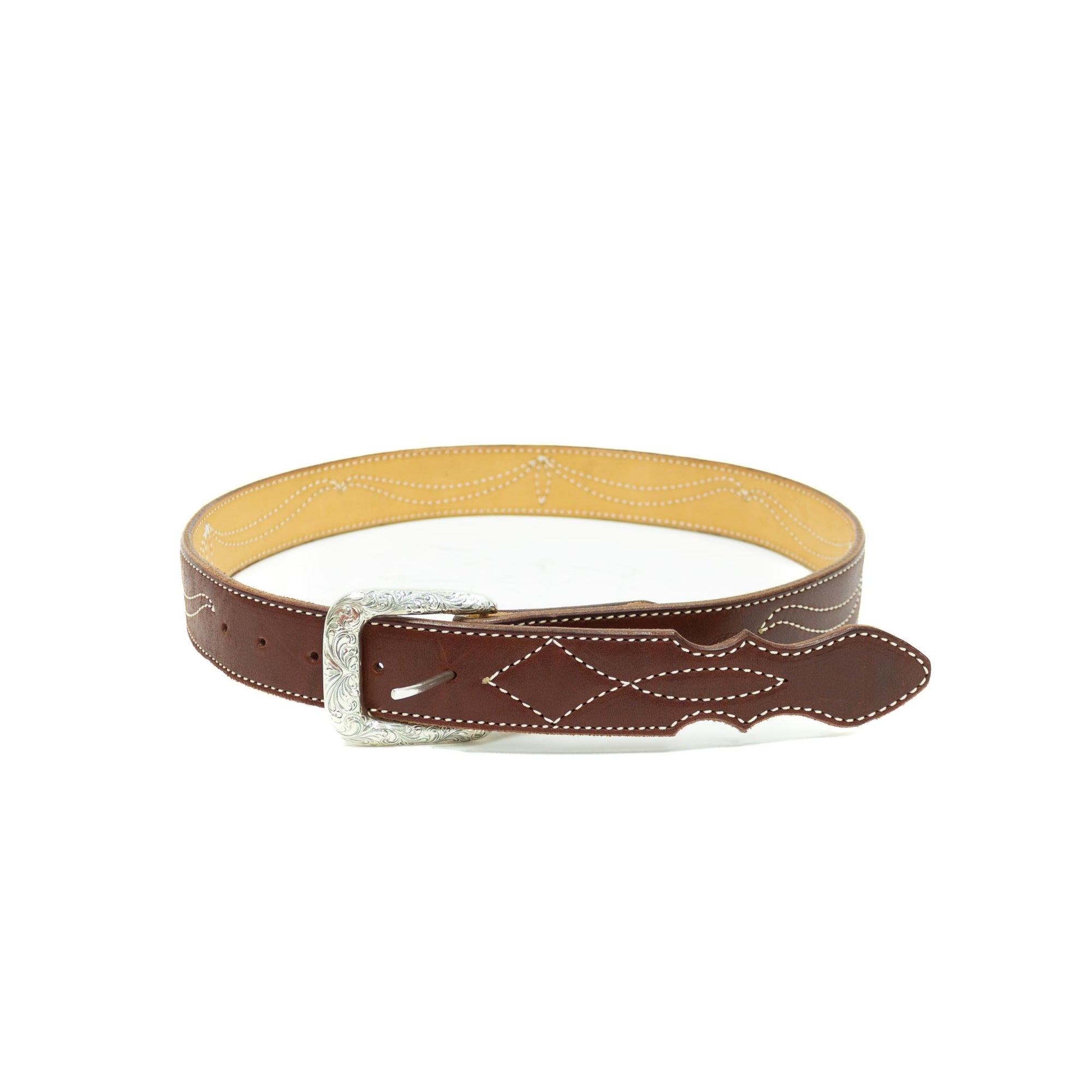 Lariat Belts - Longhorn - Maroon