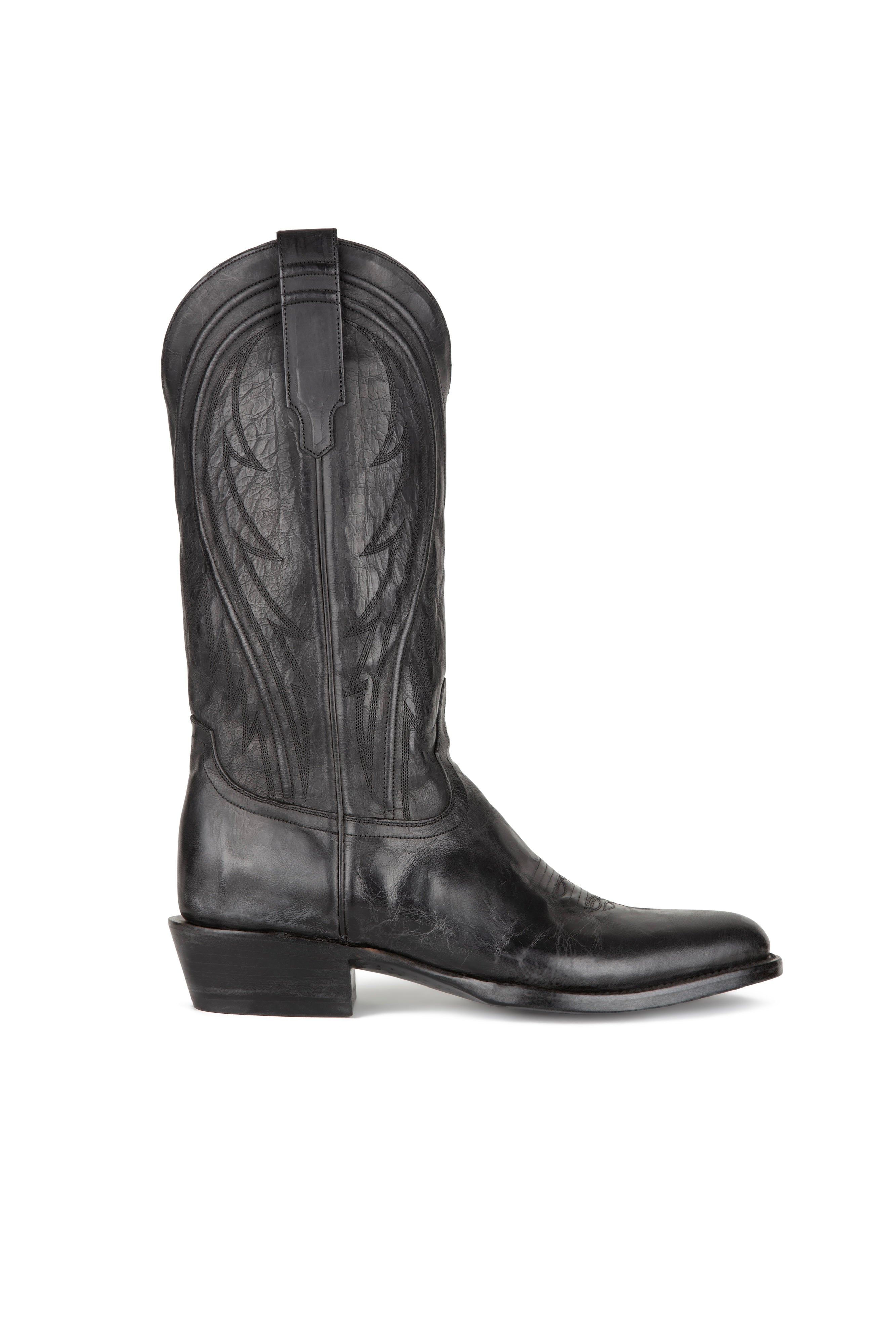 Allens Brand - James Mad Dog - Round Toe - Black