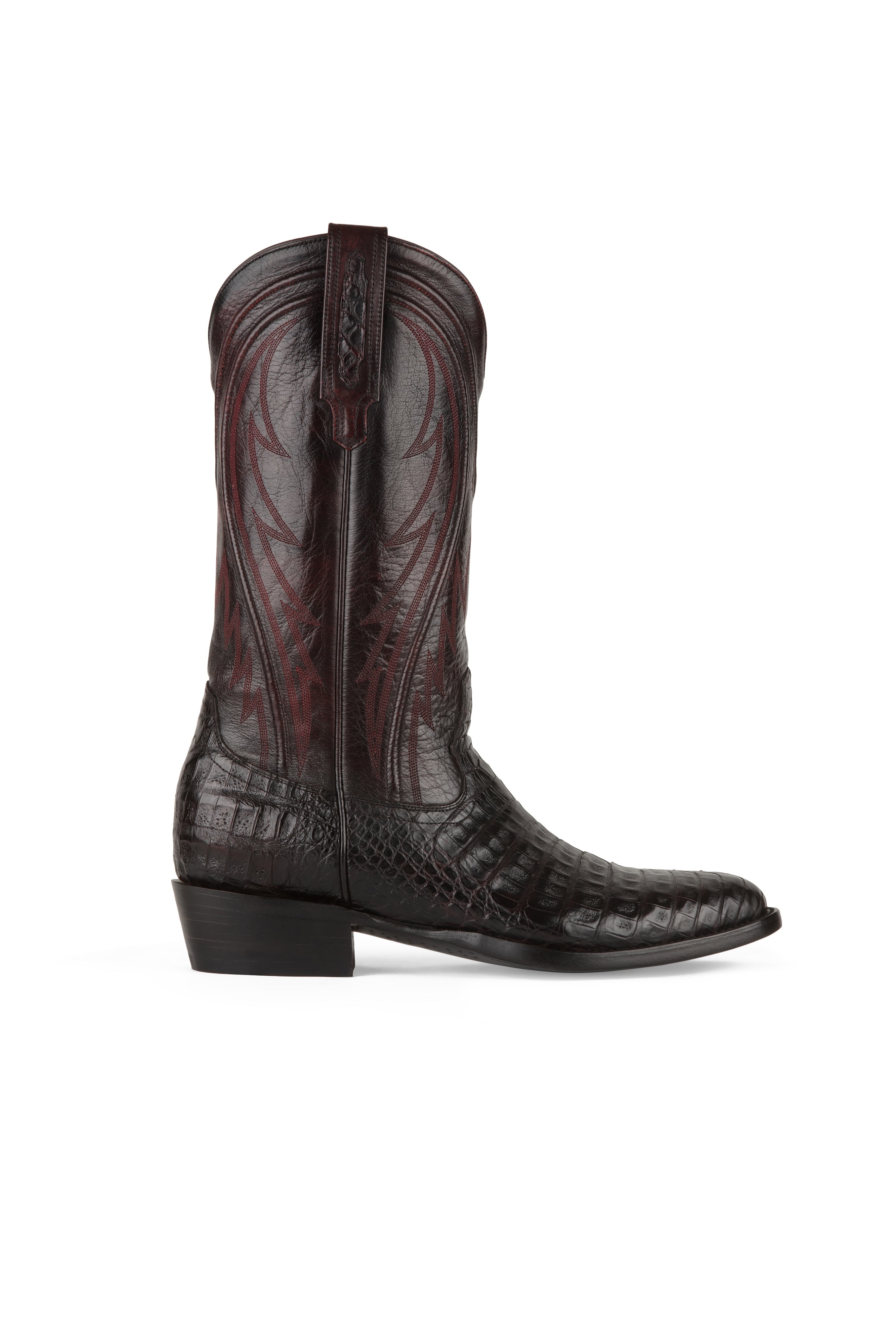 Allens Brand - James Caiman - Round Toe - Black Cherry