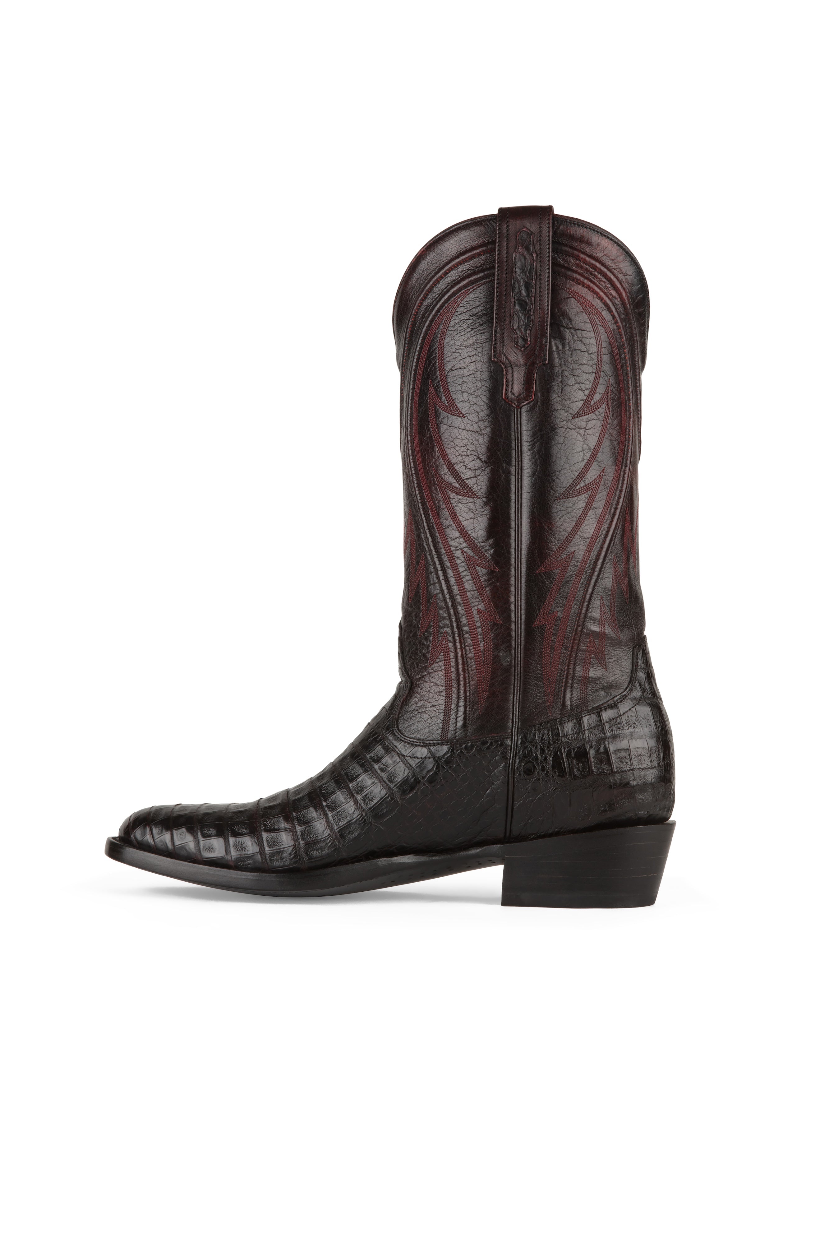 Allens Brand - James Caiman - Round Toe - Black Cherry