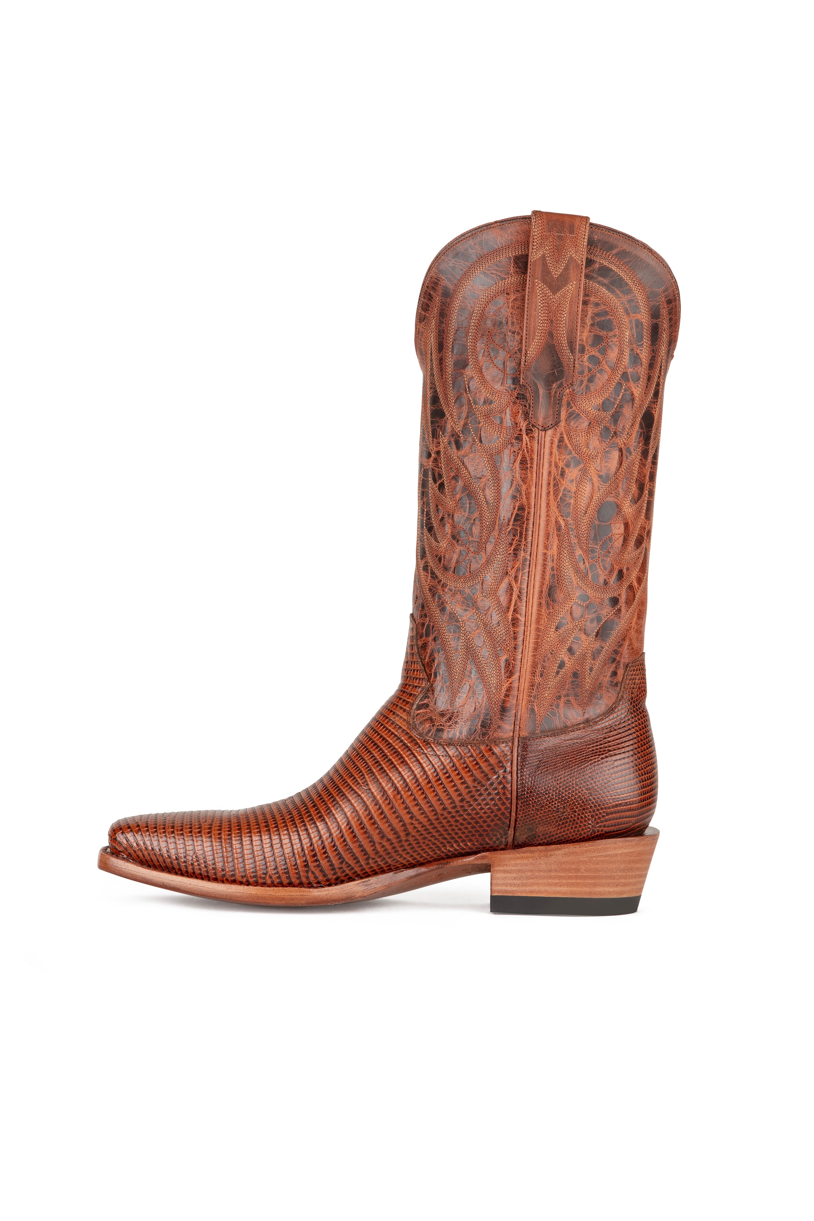 Allens Brand - Little Joe Lizard - Cutter Toe - Brandy