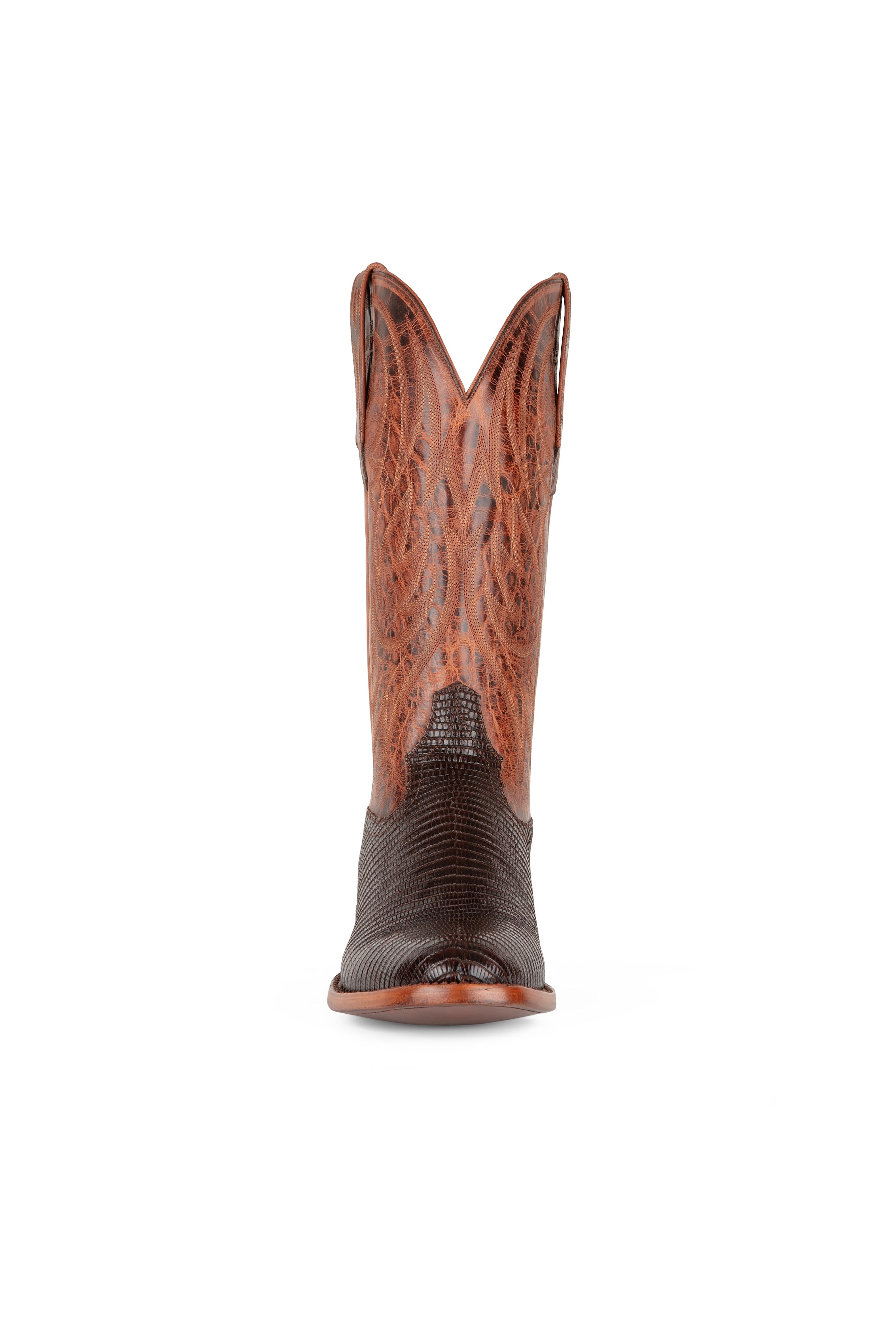 Allens Brand - Little Joe Lizard - Round Toe - Tobacco