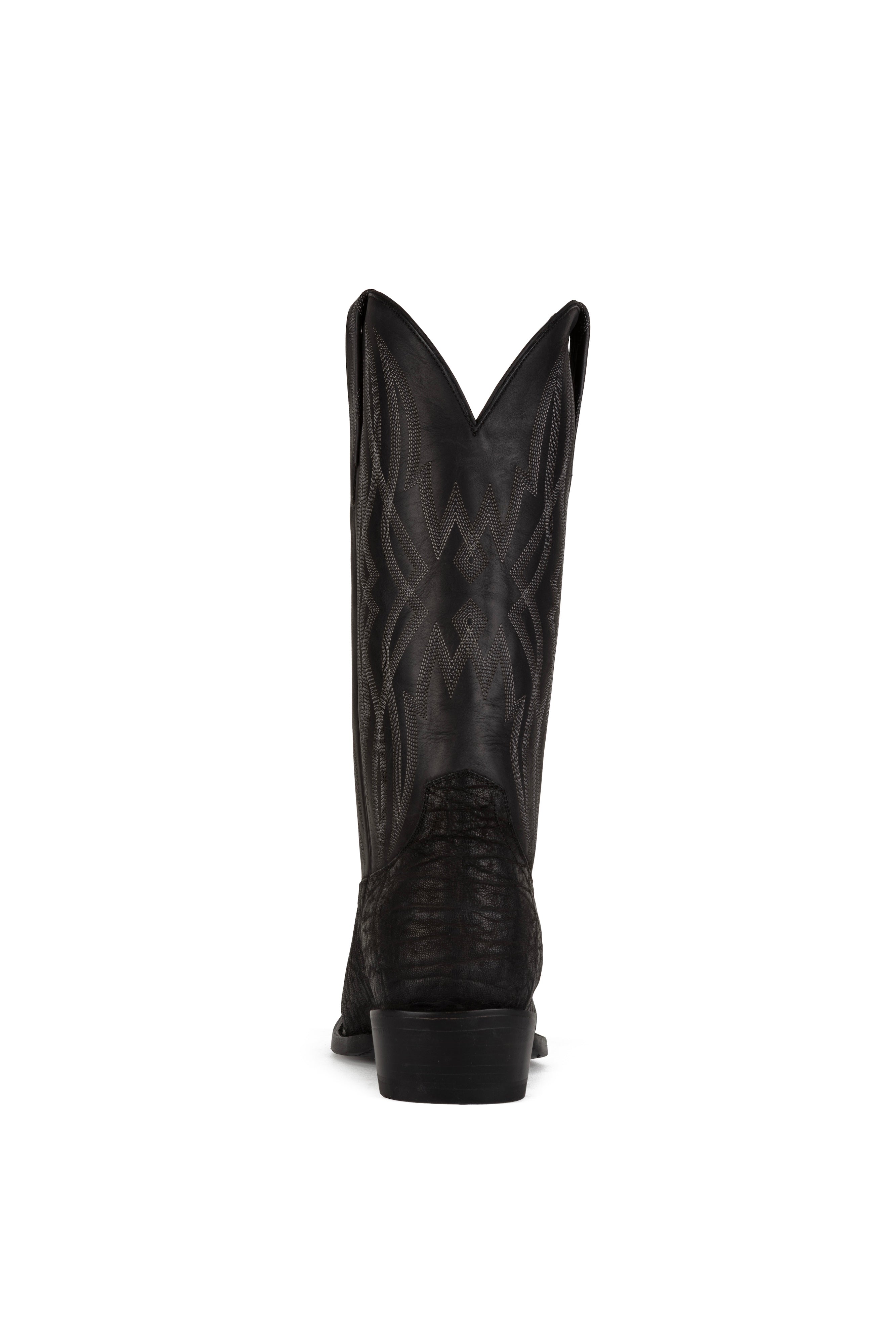 Allens Brand - Ben Elephant - Round Toe - Black