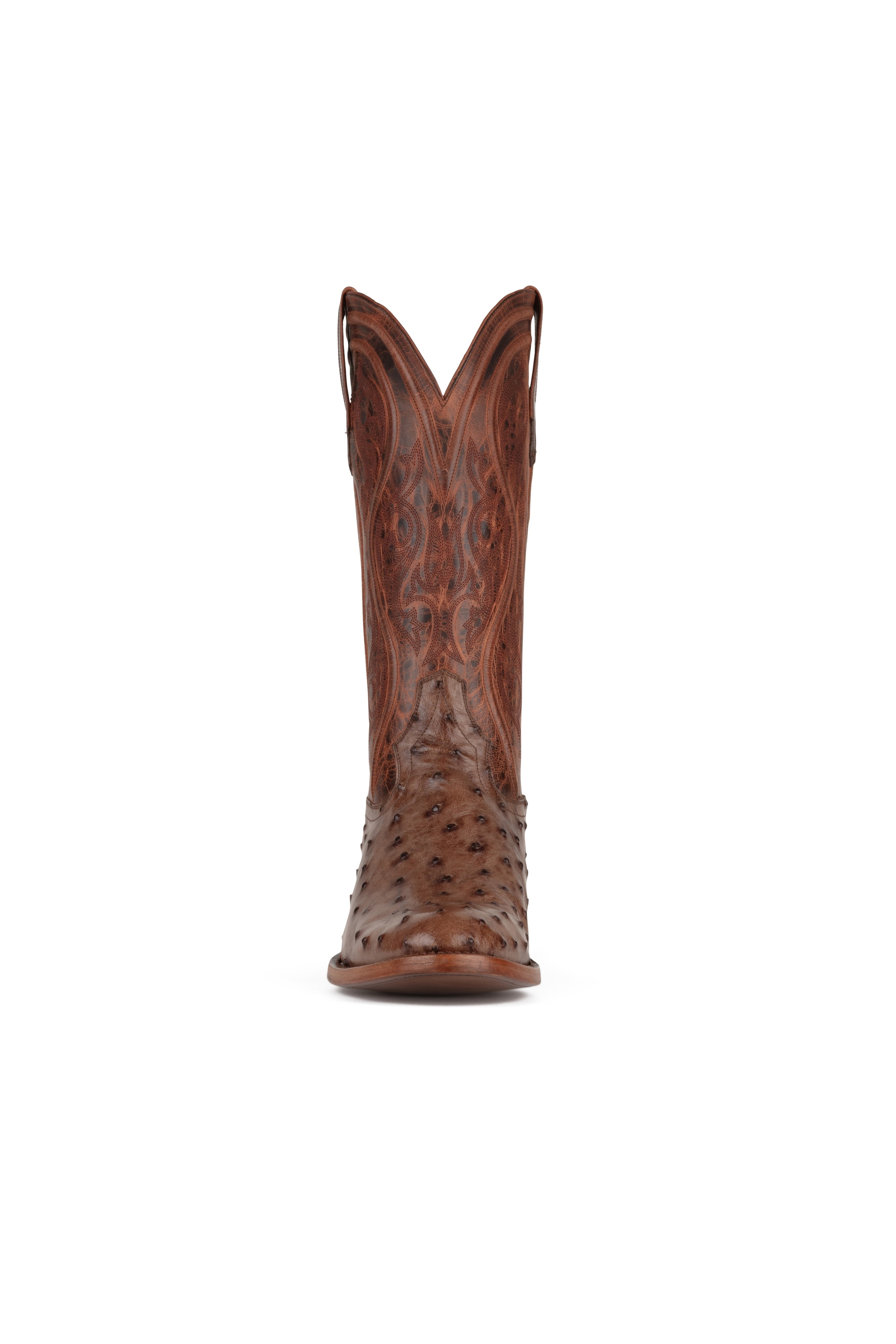 Allens Brand - Adam Full Quill Ostrich - Round Toe - Brusciato