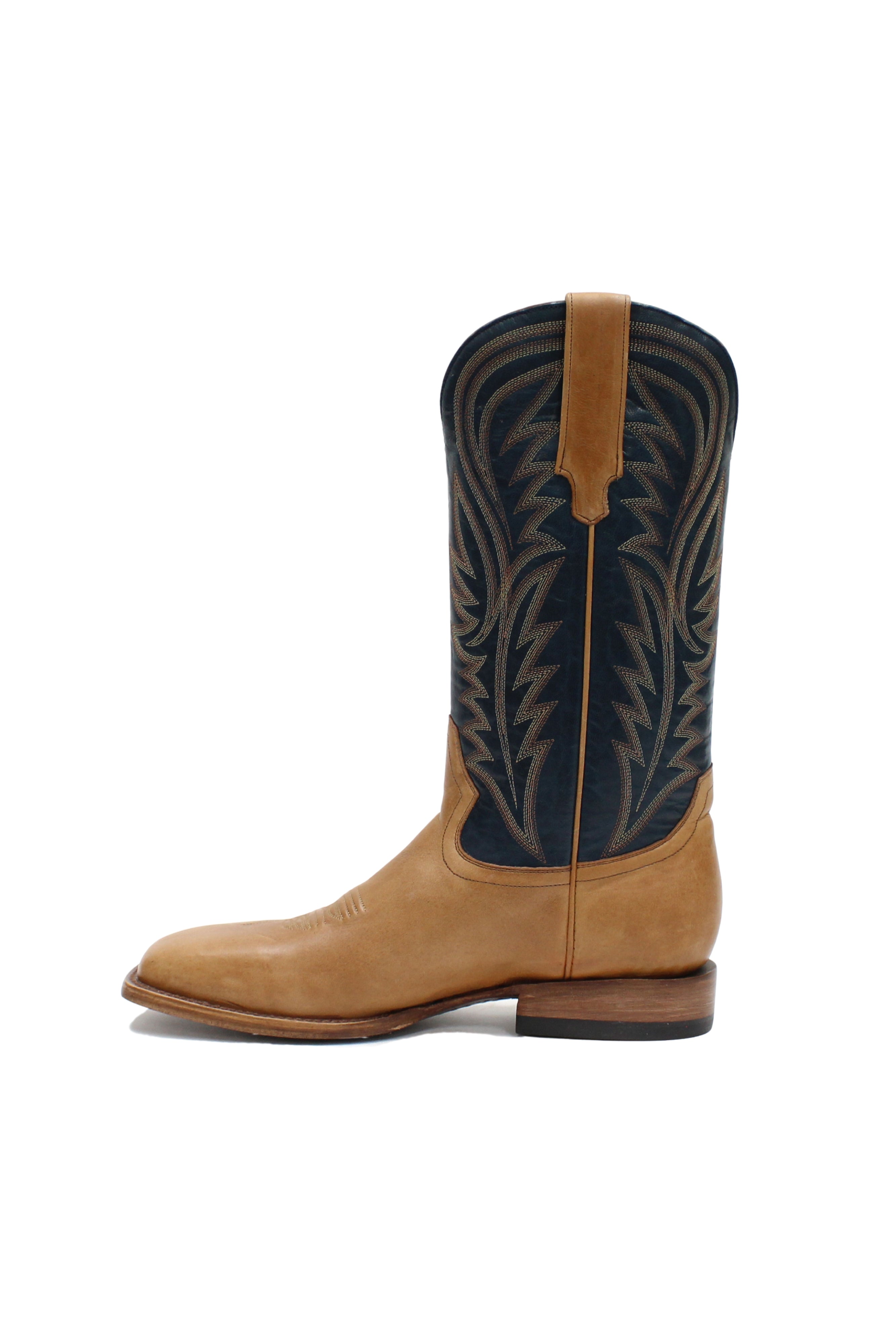 Allens Brand - Brady - Square Toe - Cowboy Whiskey/Imperial Blue
