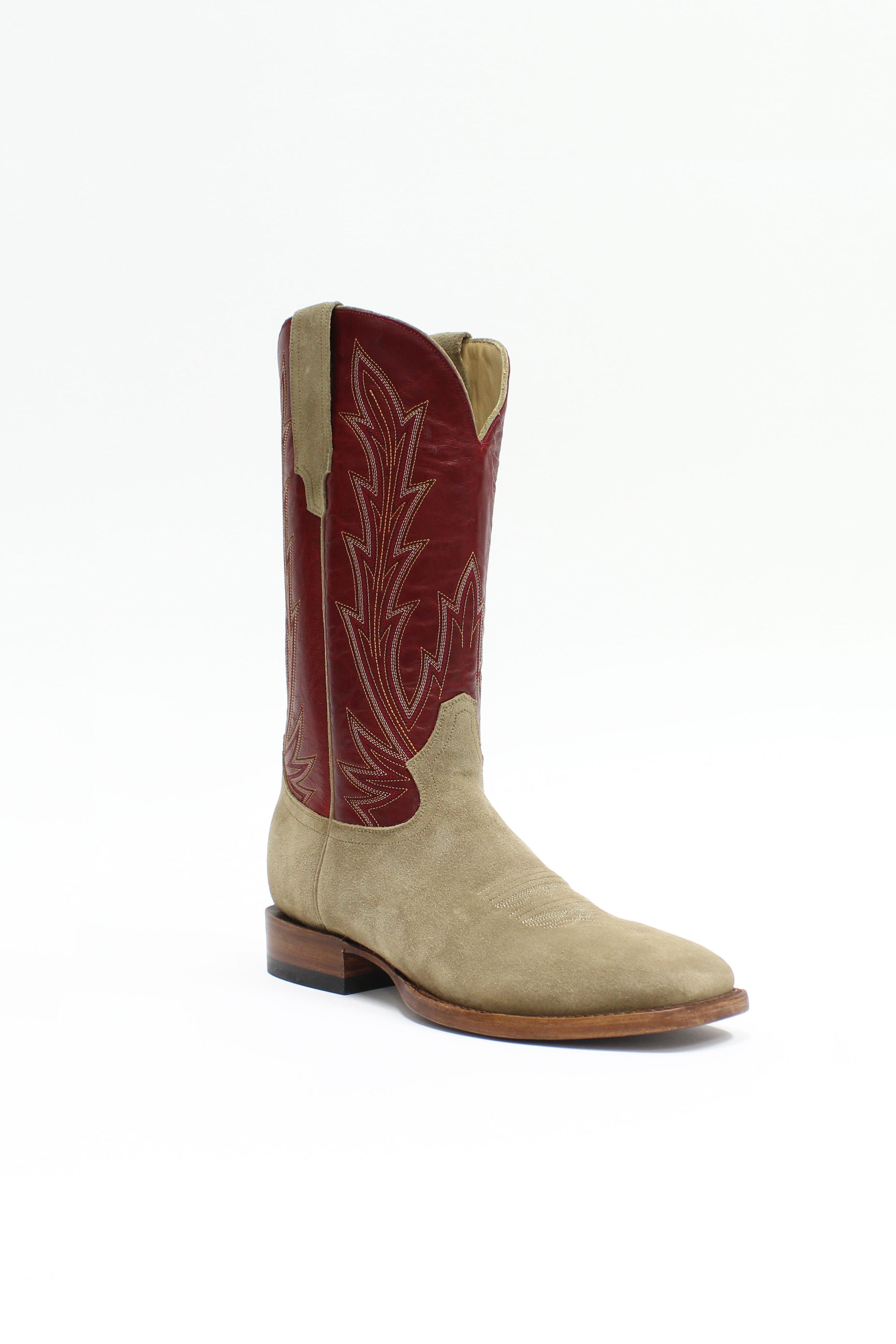Allens Brand - Cole - River Rock Suede/Foxi Red