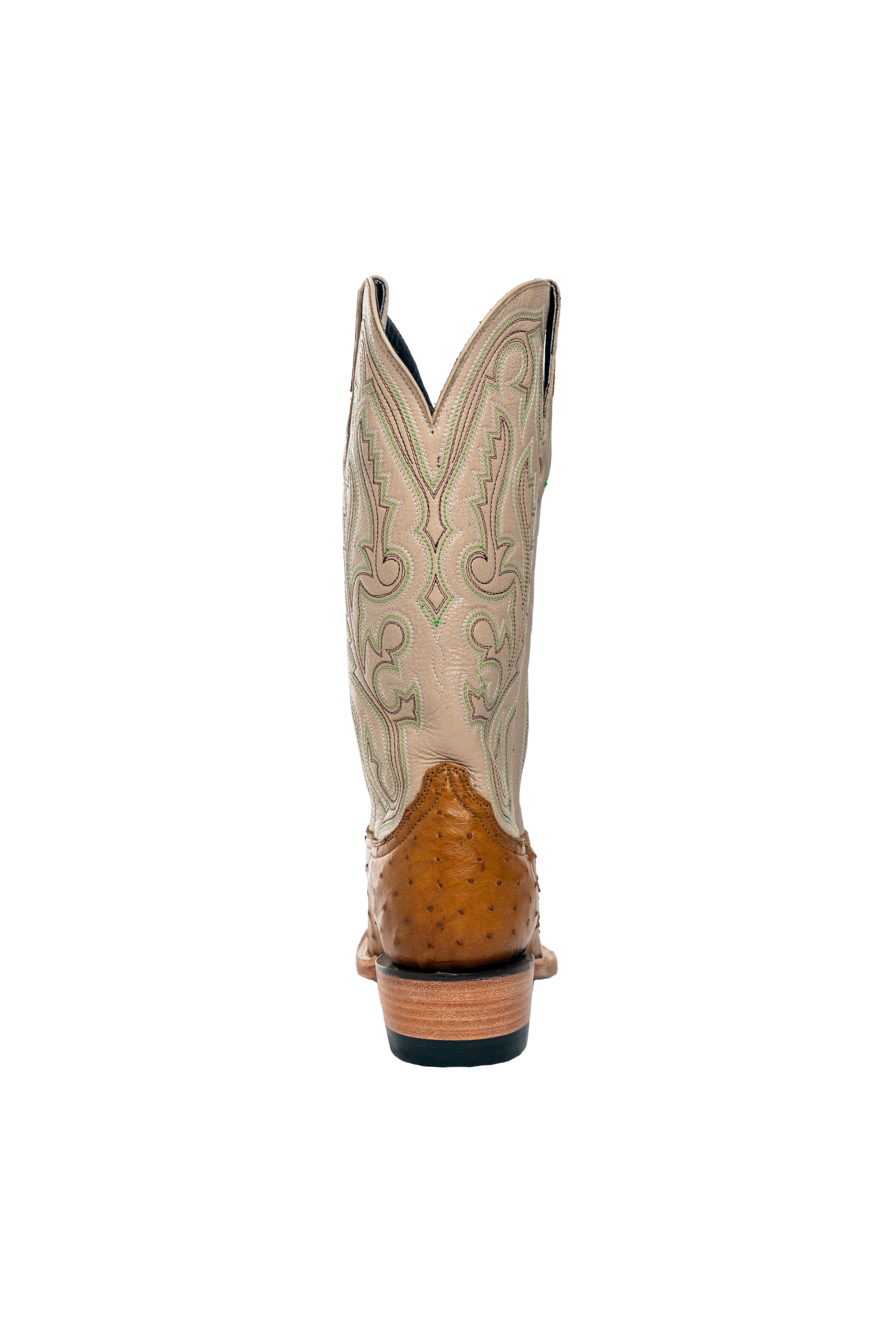 Resistol Boots - Full Quill Ostrich - Cutter Toe - Antique Saddle