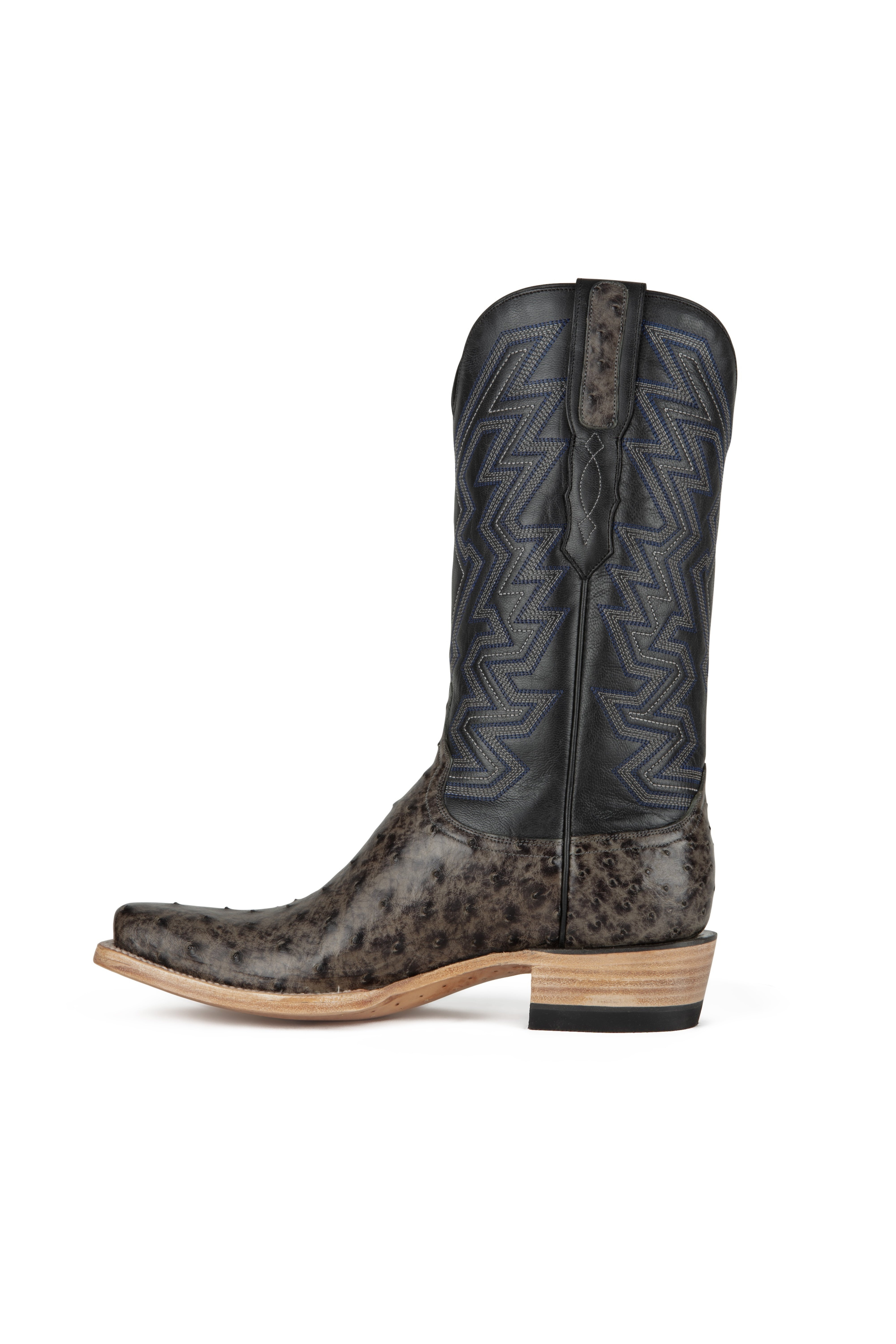 Resistol Boots - Full Quill Ostrich - Cutter Toe - Grey