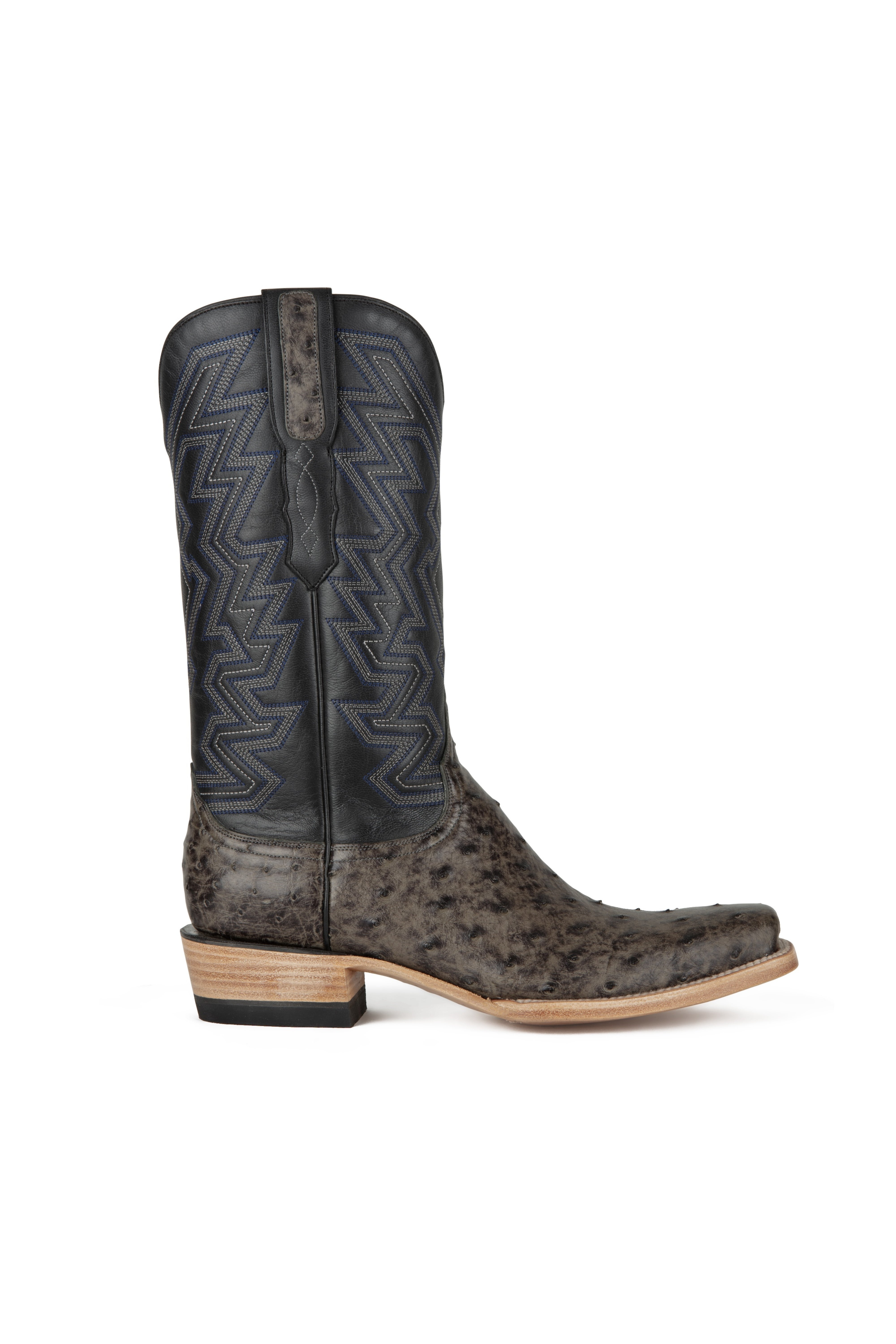 Resistol Boots - Full Quill Ostrich - Cutter Toe - Grey