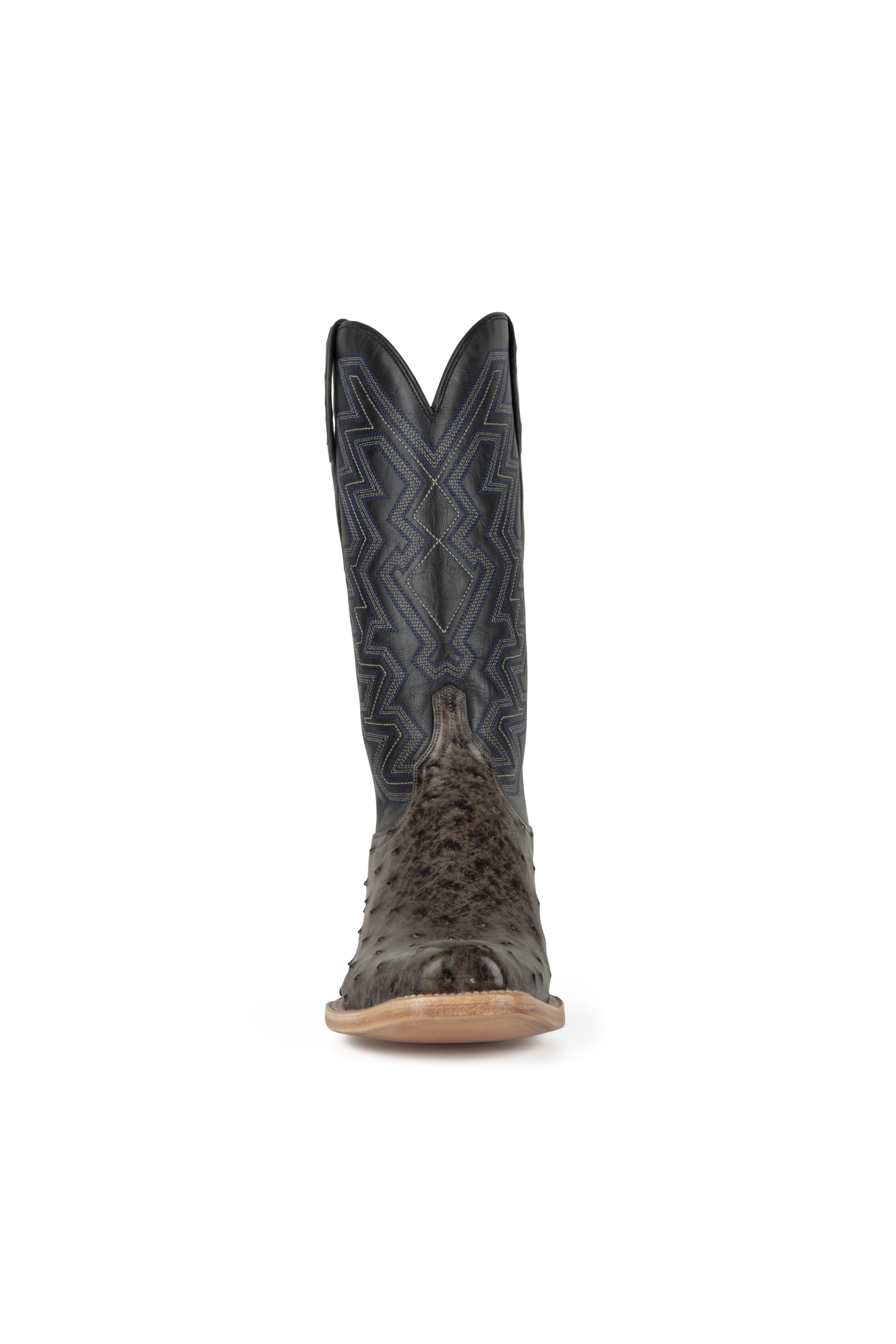Resistol Boots - Full Quill Ostrich - Cutter Toe - Grey
