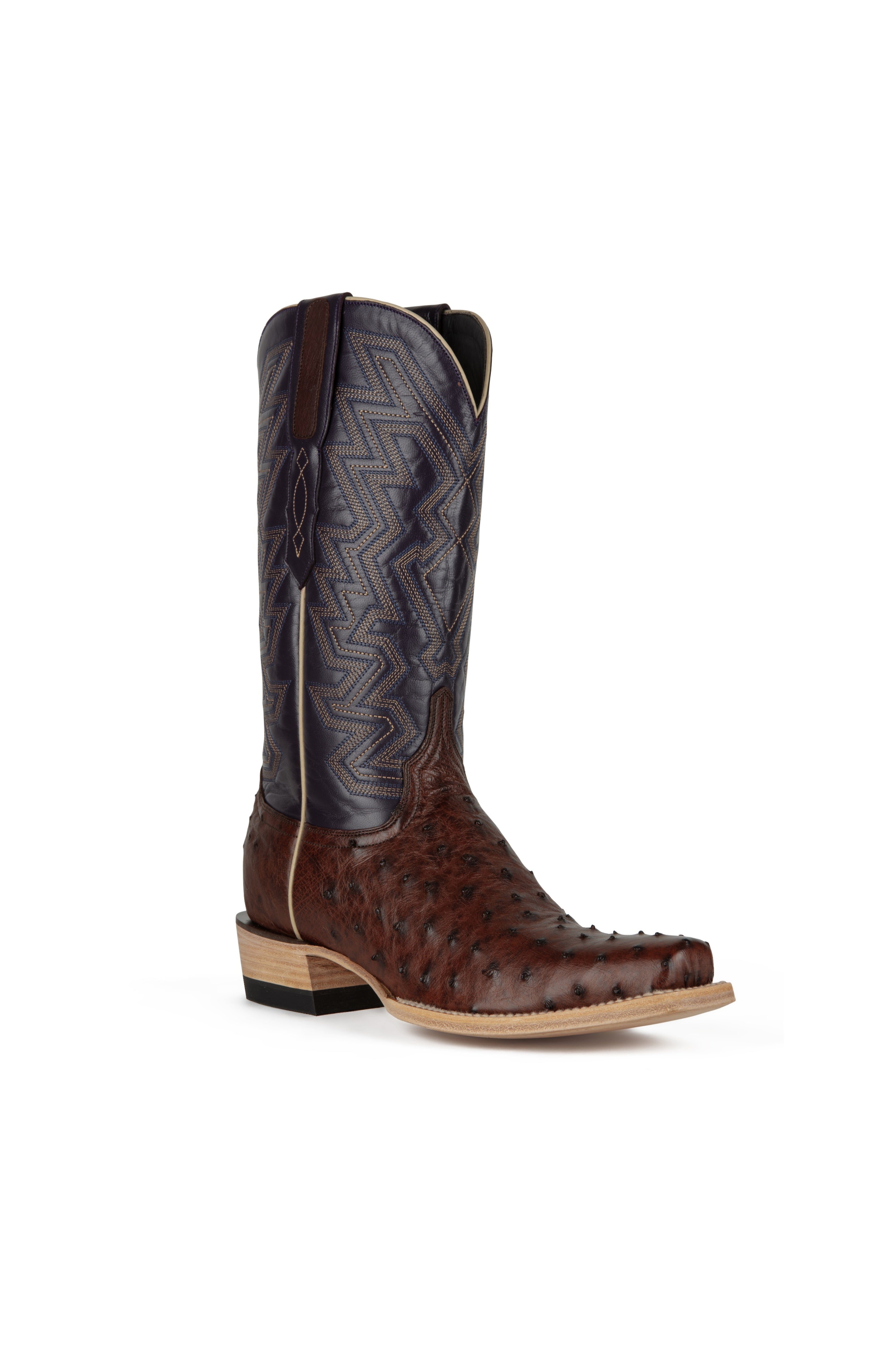Resistol Boots - Full Quill Ostrich- Cutter Toe - Sienna