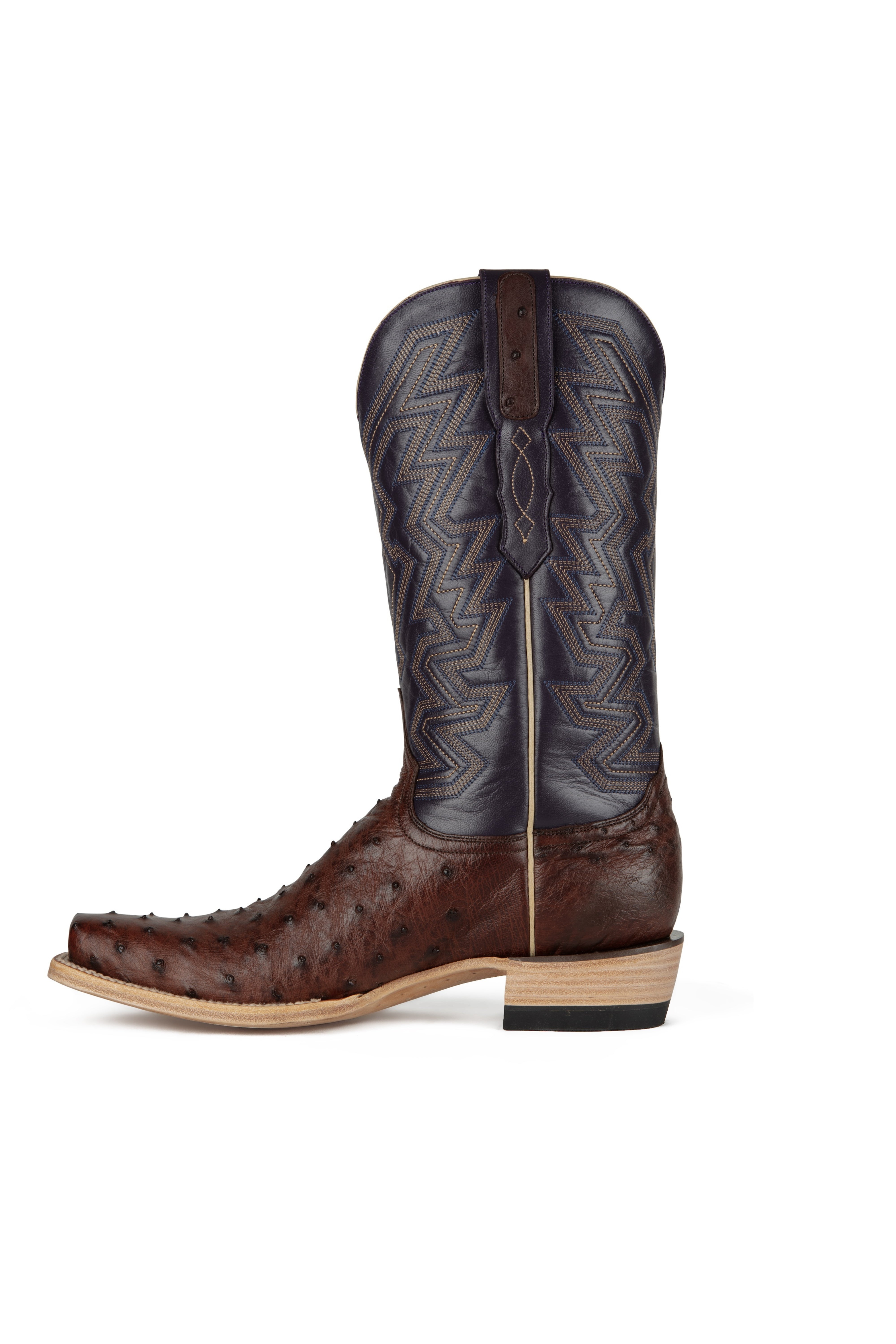 Resistol Boots - Full Quill Ostrich- Cutter Toe - Sienna
