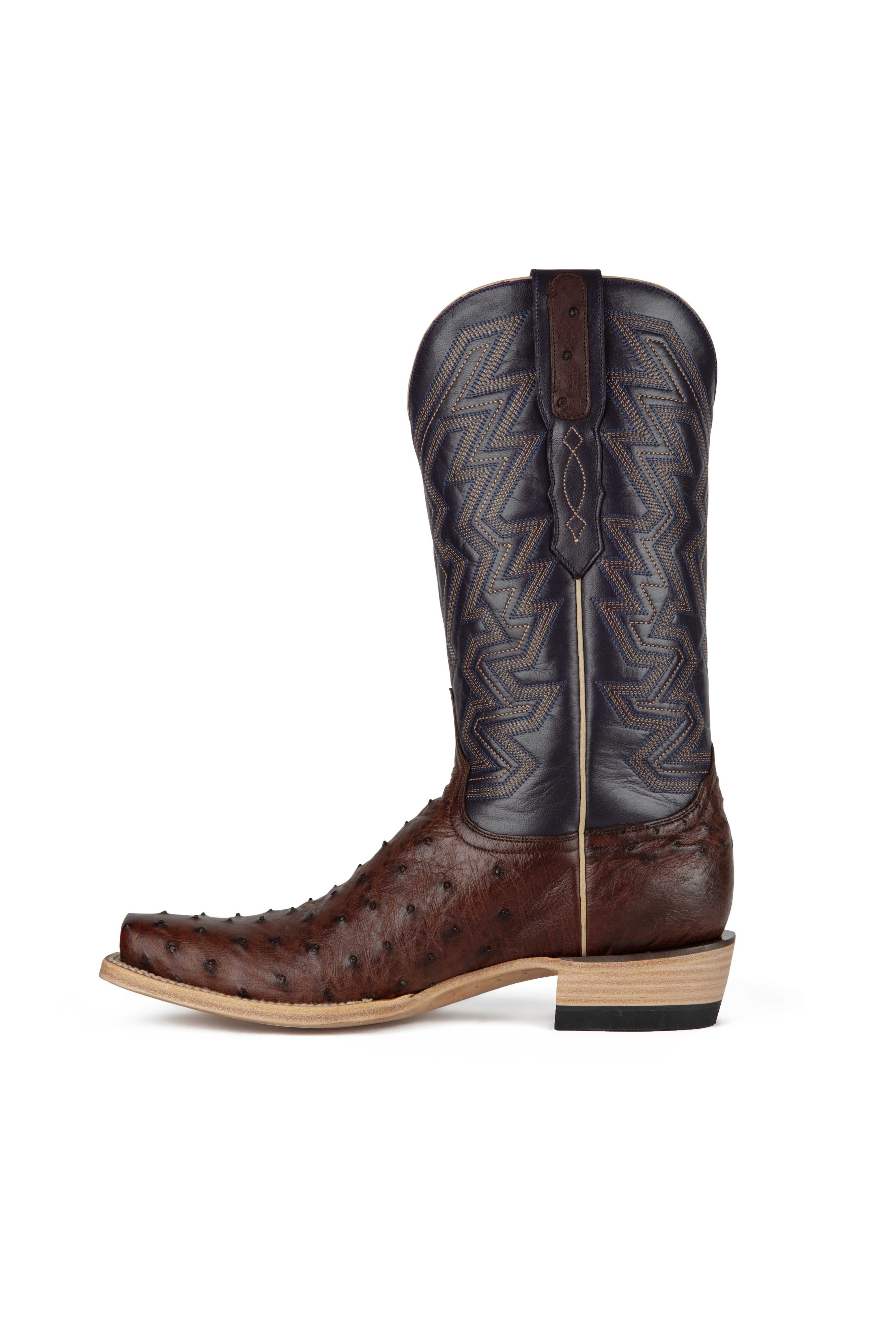 Resistol Boots - Full Quill Ostrich- Cutter Toe - Sienna