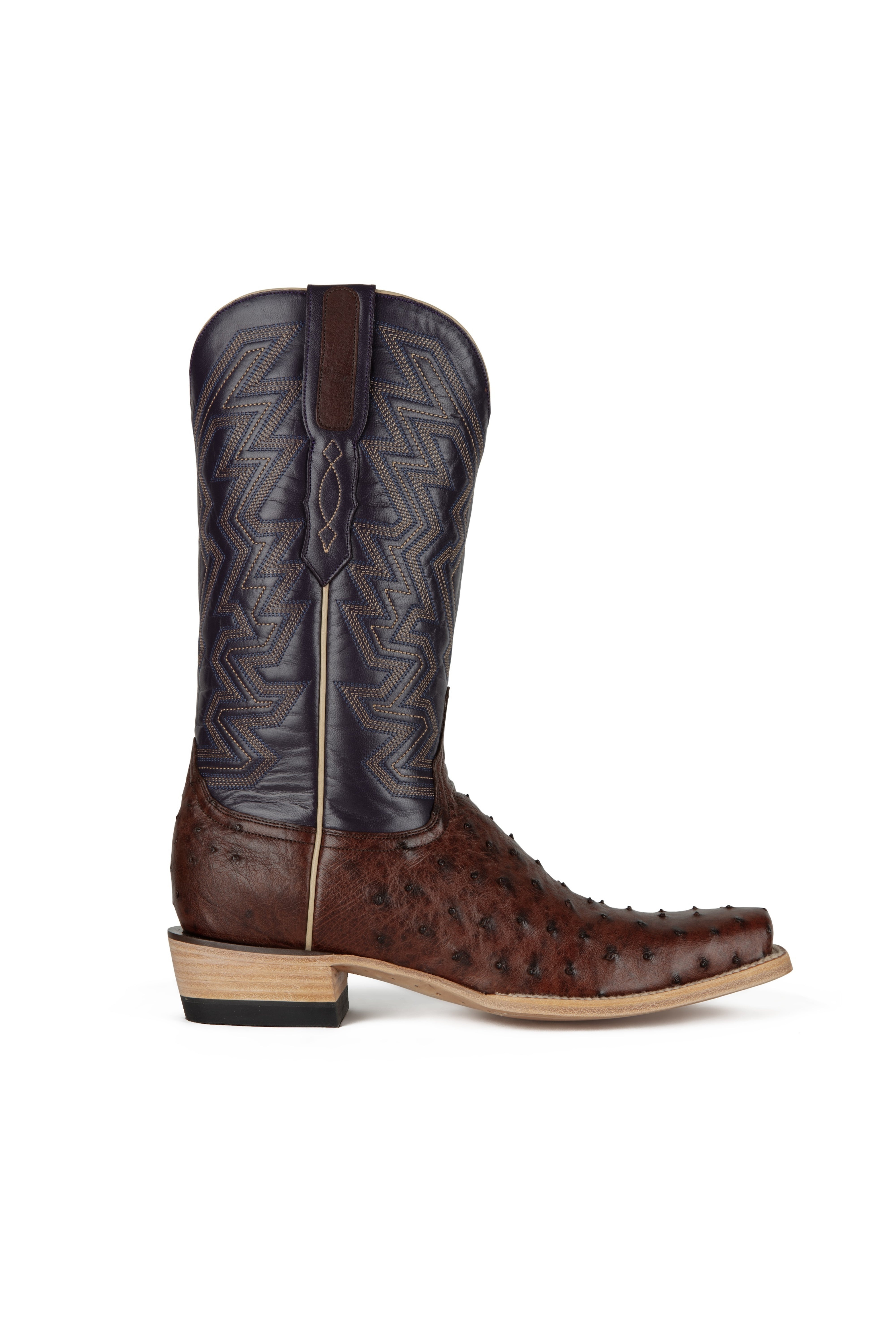 Resistol Boots - Full Quill Ostrich- Cutter Toe - Sienna