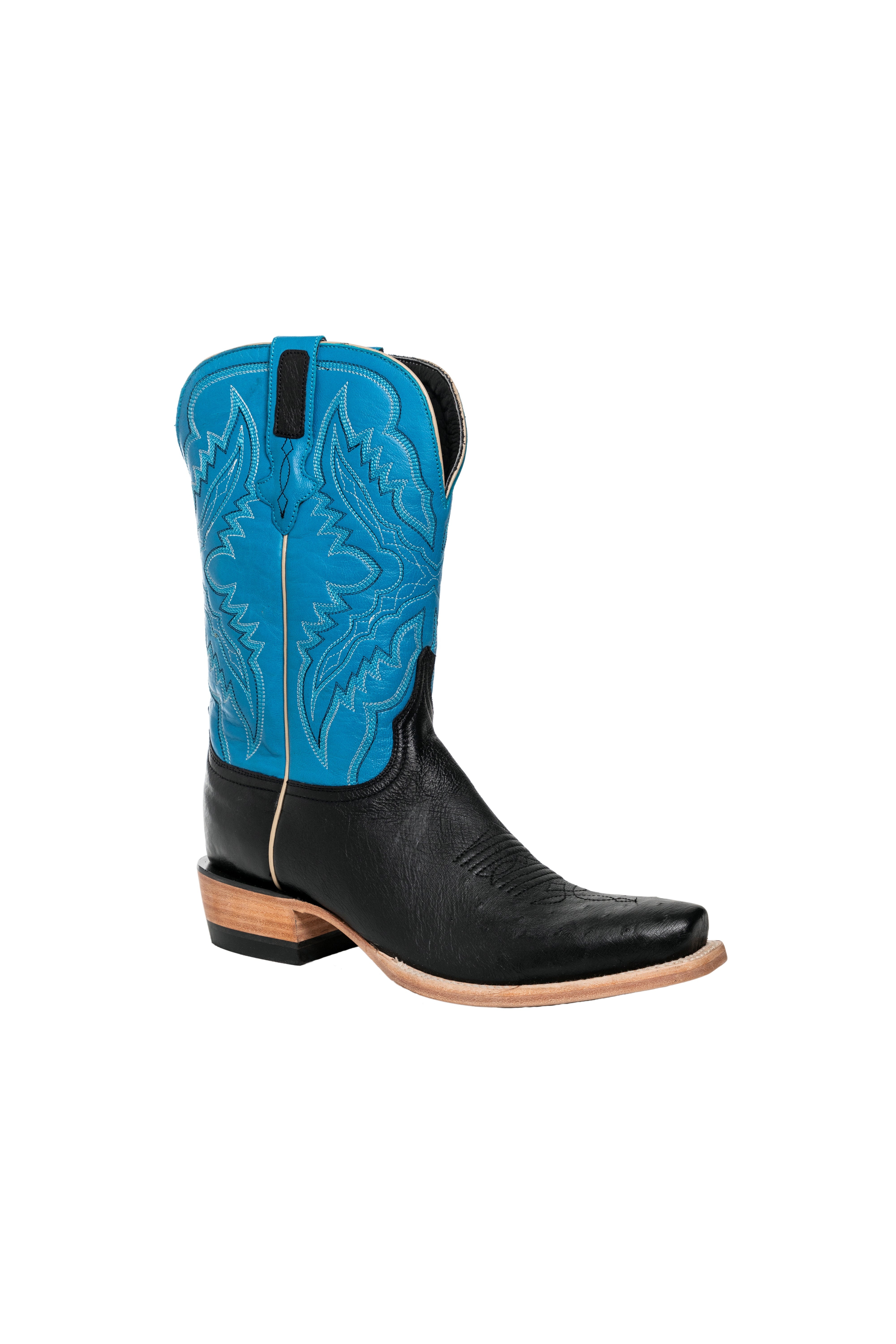 Resistol Boots - Smooth Quill Ostrich - Cutter Toe - Black