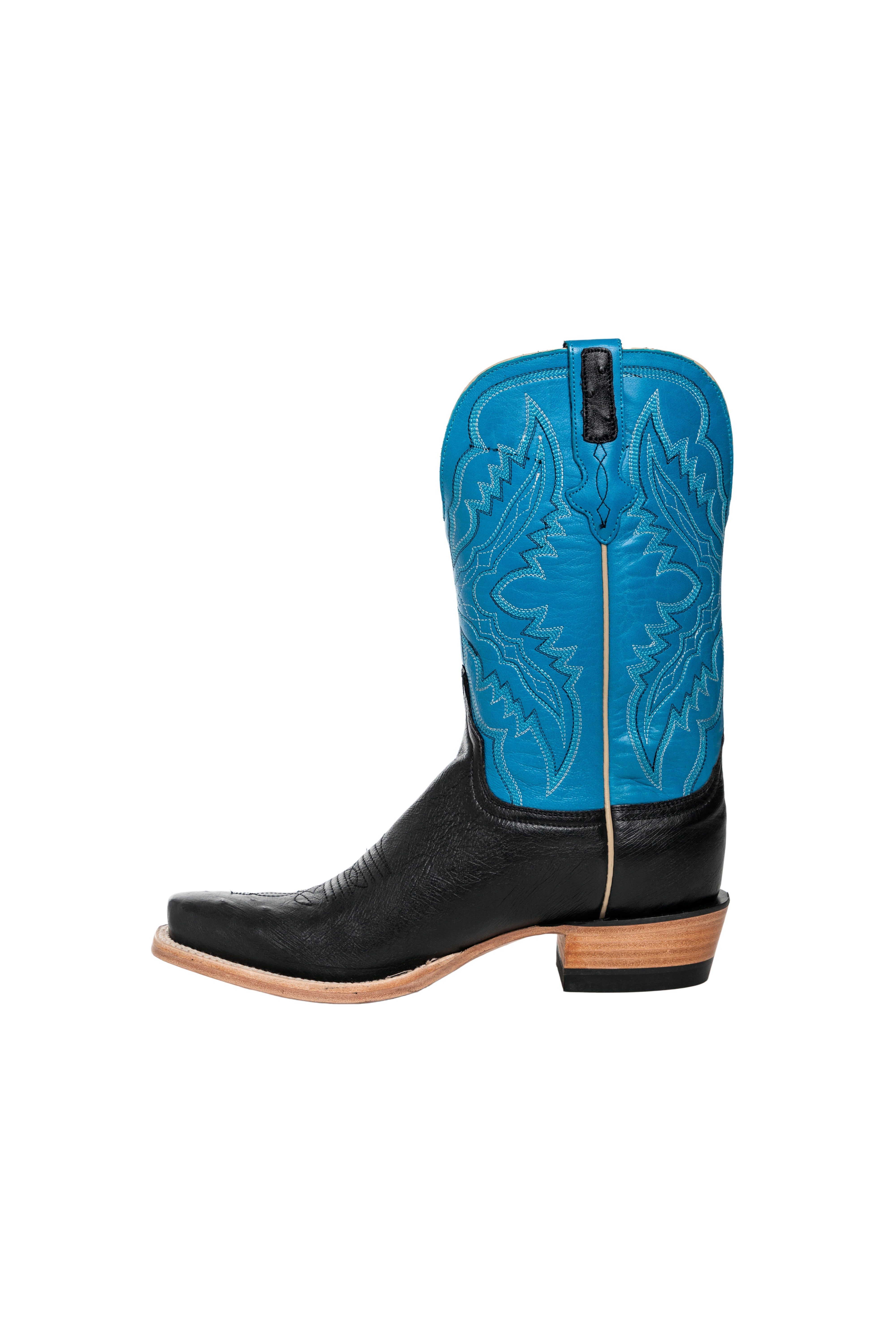 Resistol Boots - Smooth Quill Ostrich - Cutter Toe - Black