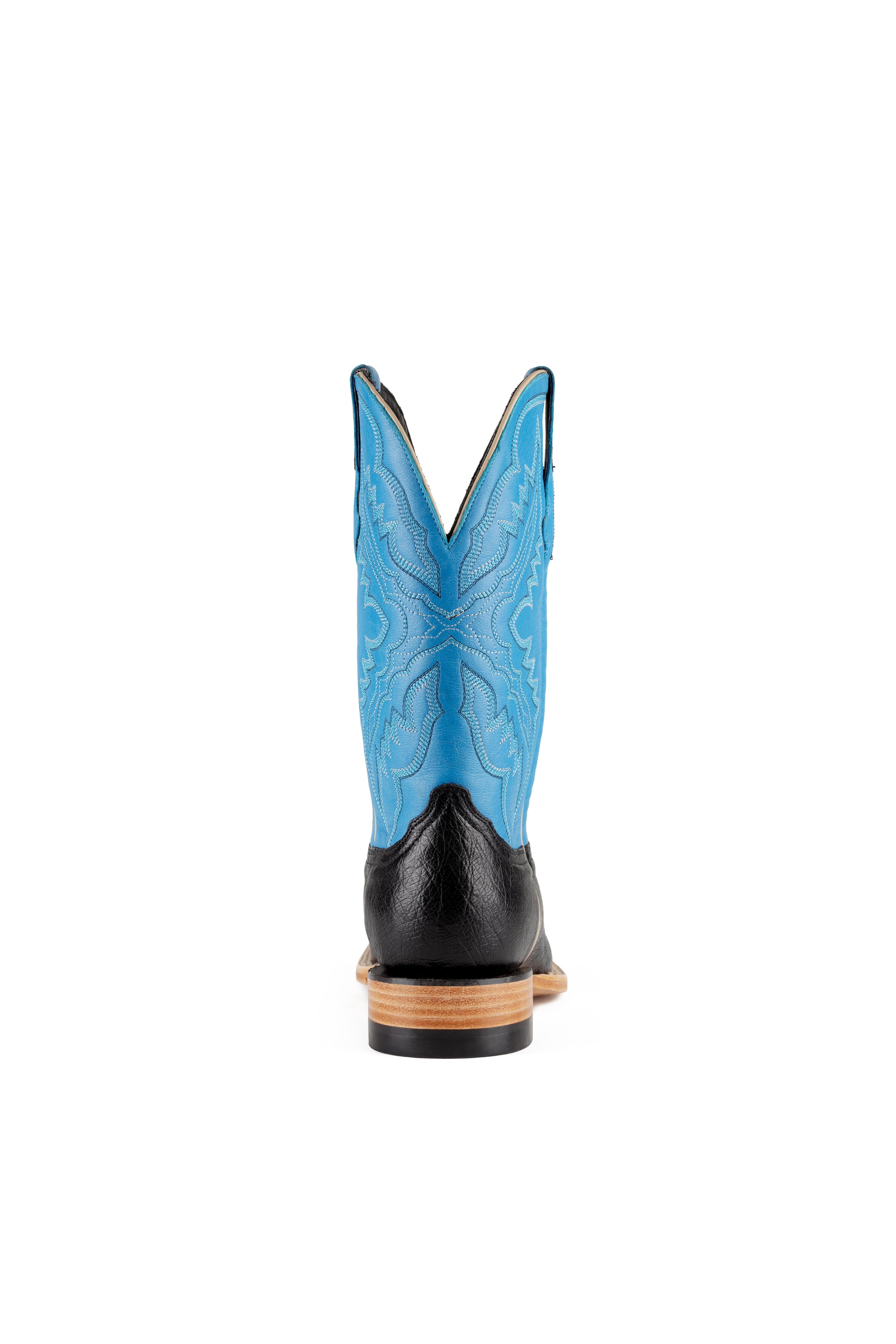 Resistol Boots - Smooth Quill Ostrich - Square Toe - Black