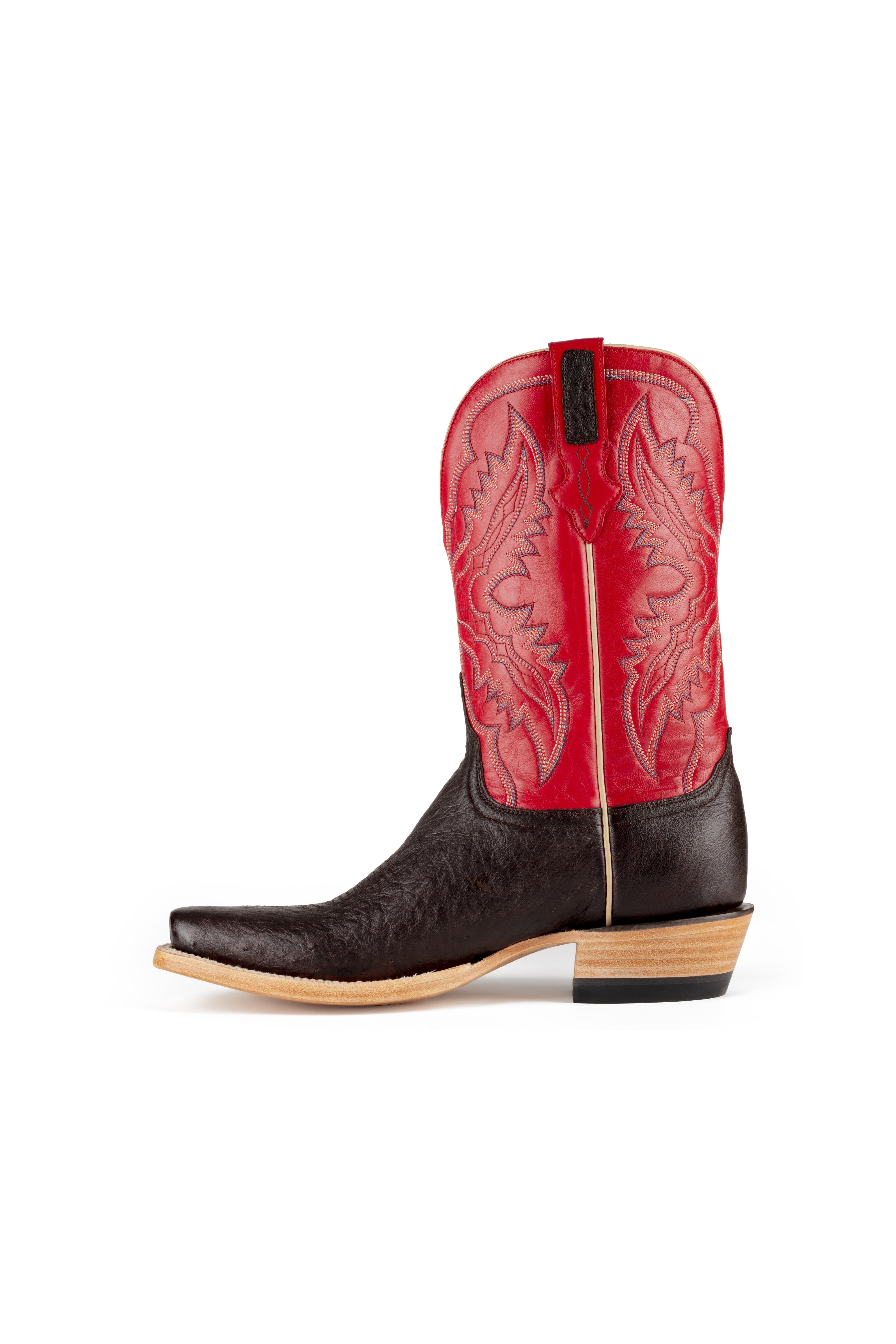 Resistol Boots - Smooth Quill Ostrich - Cutter Toe - Nicotine