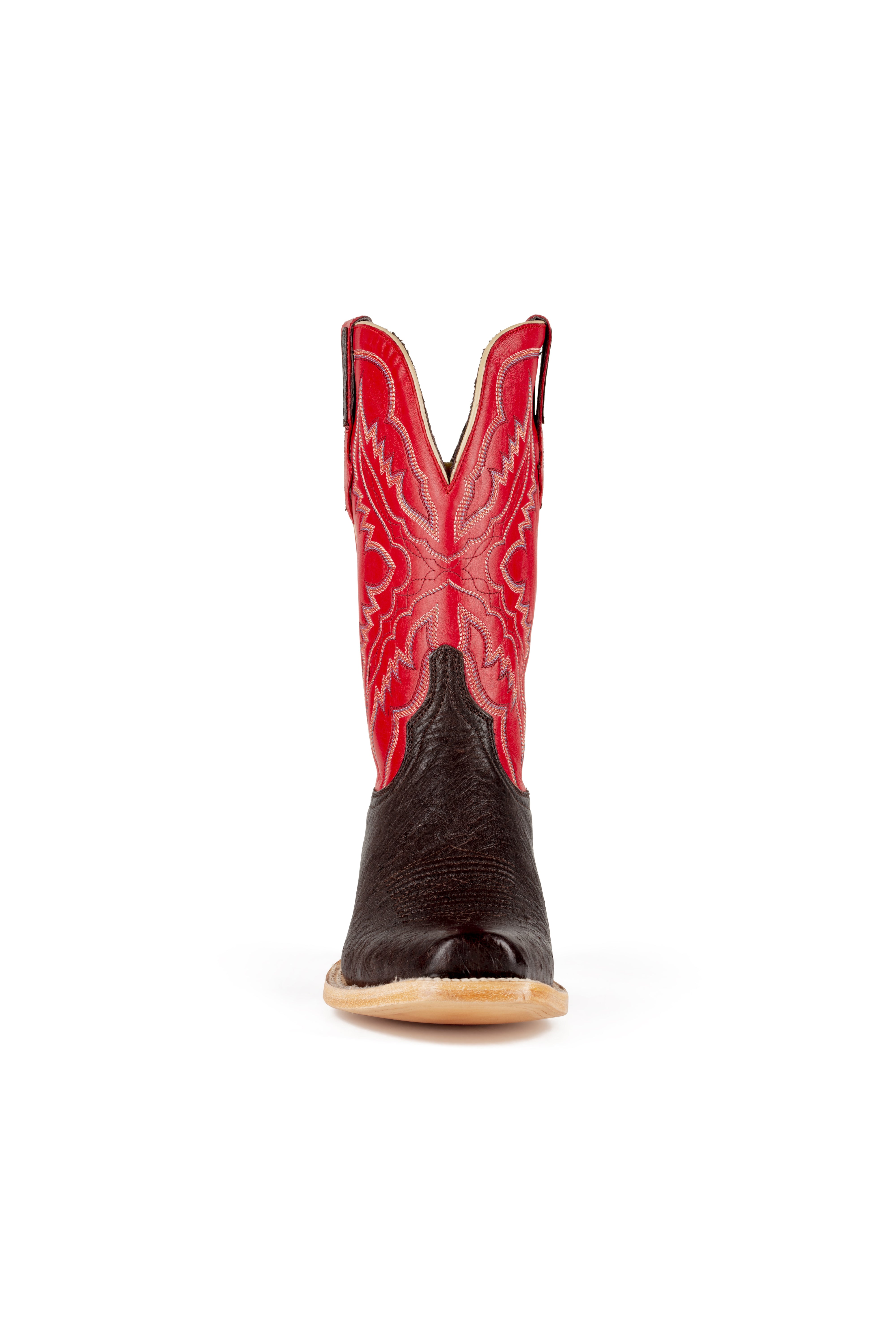 Resistol Boots - Smooth Quill Ostrich - Cutter Toe - Nicotine
