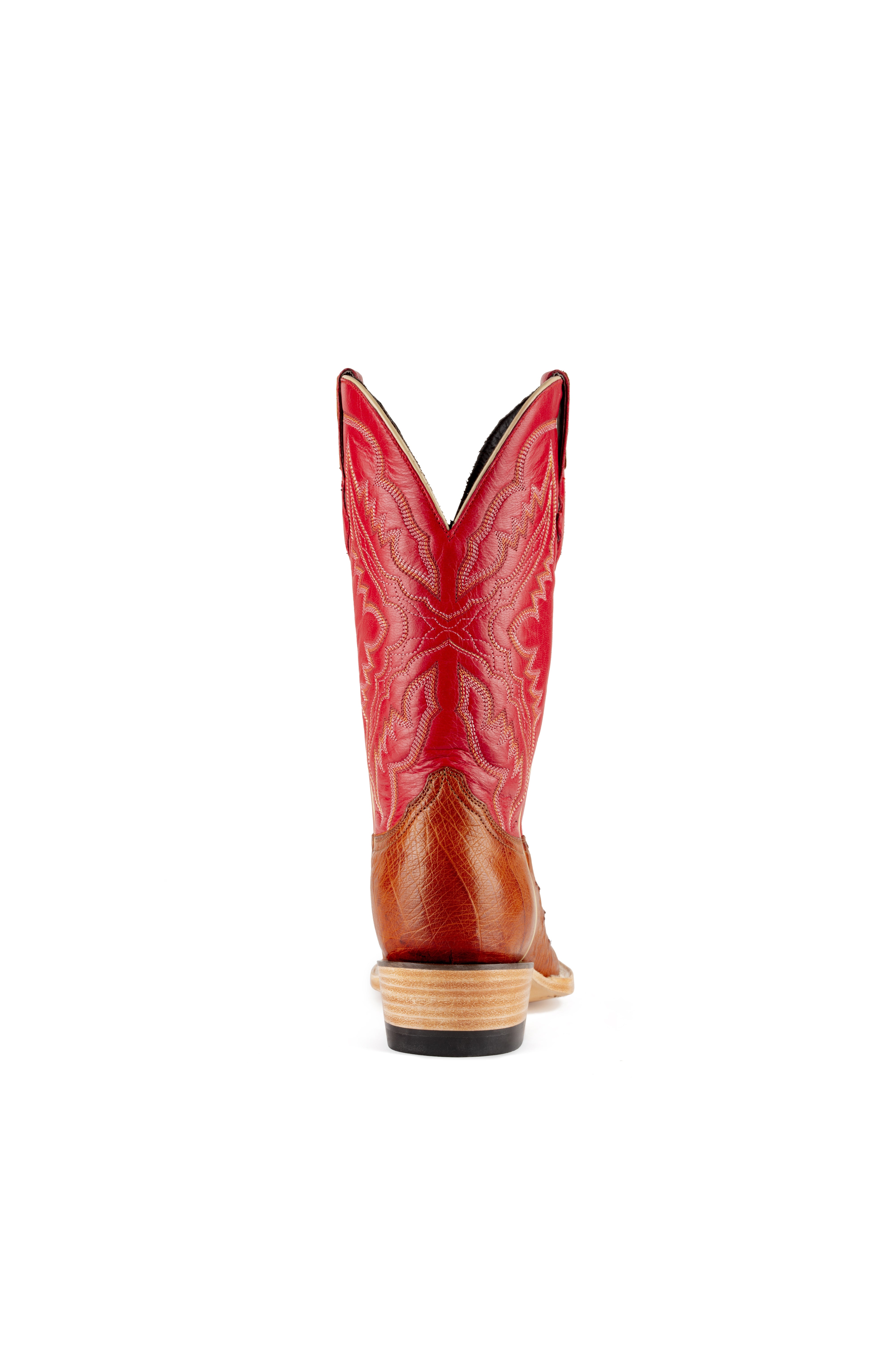 Resistol Boots - Smooth Quill Ostrich - Cutter Toe - Cognac
