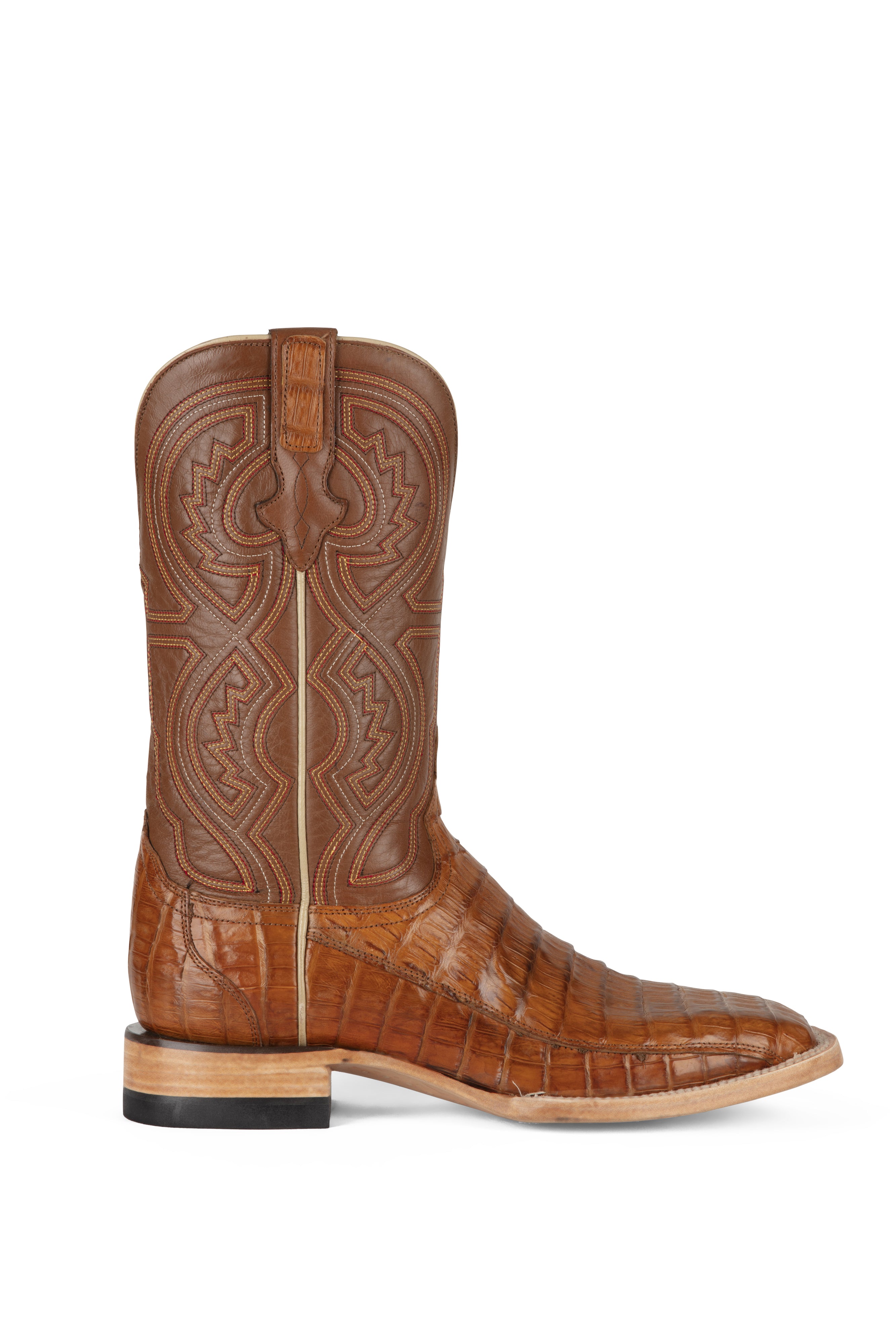 Resistol Boots - Tan Caiman - Square Toe