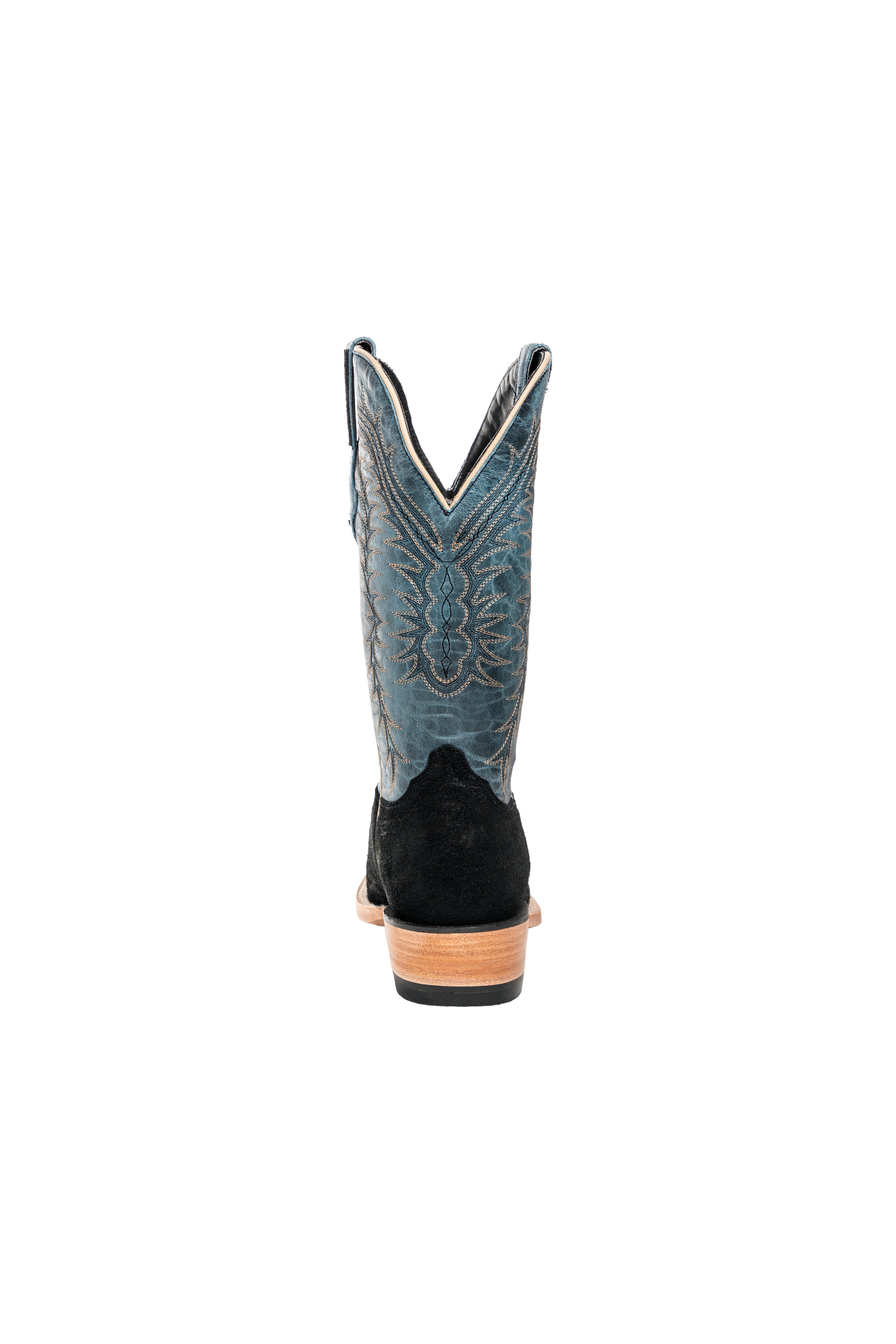 Resistol Boots - Rough Out Suede - Cutter Toe - Black