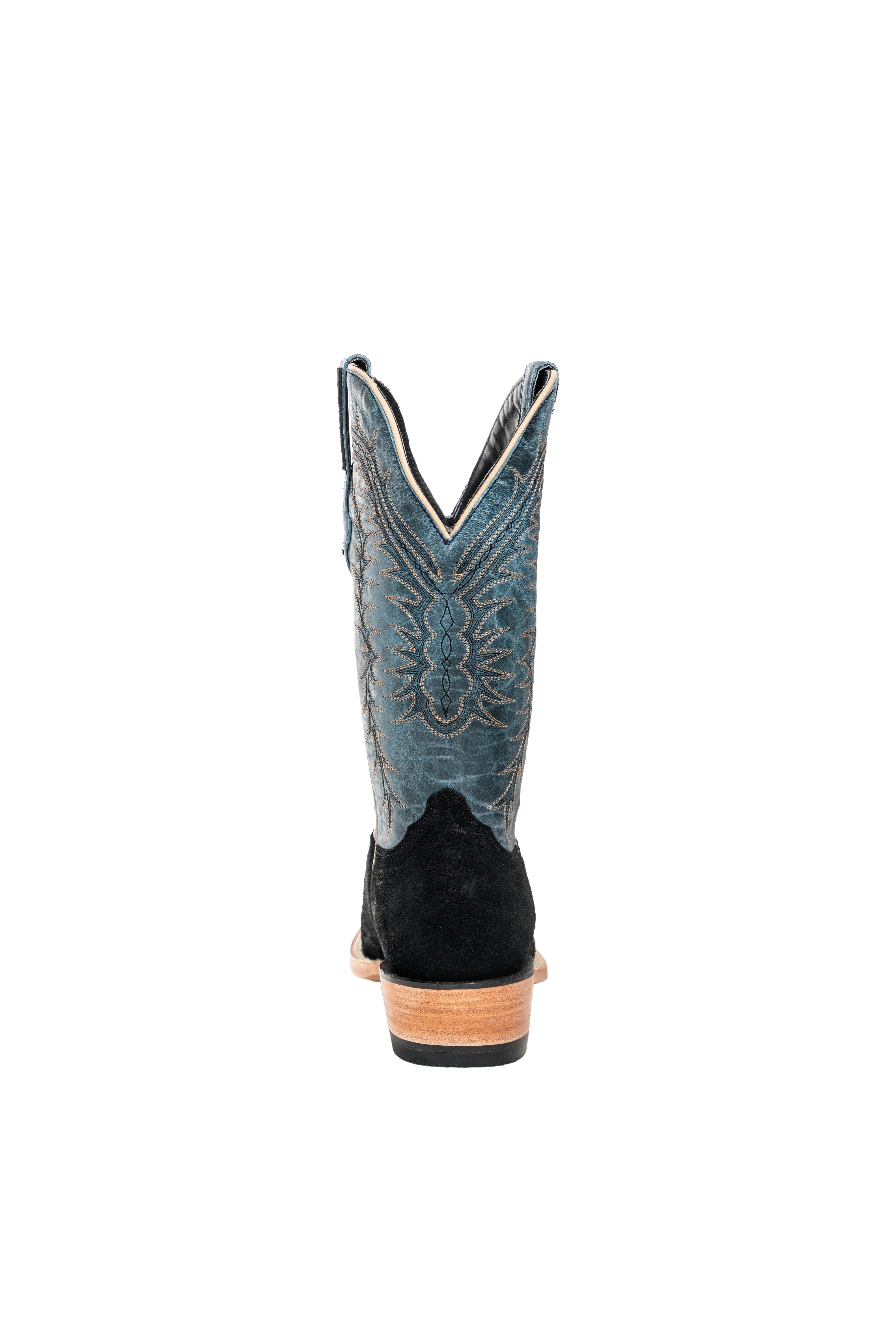 Resistol Boots - Rough Out Suede - Cutter Toe - Black