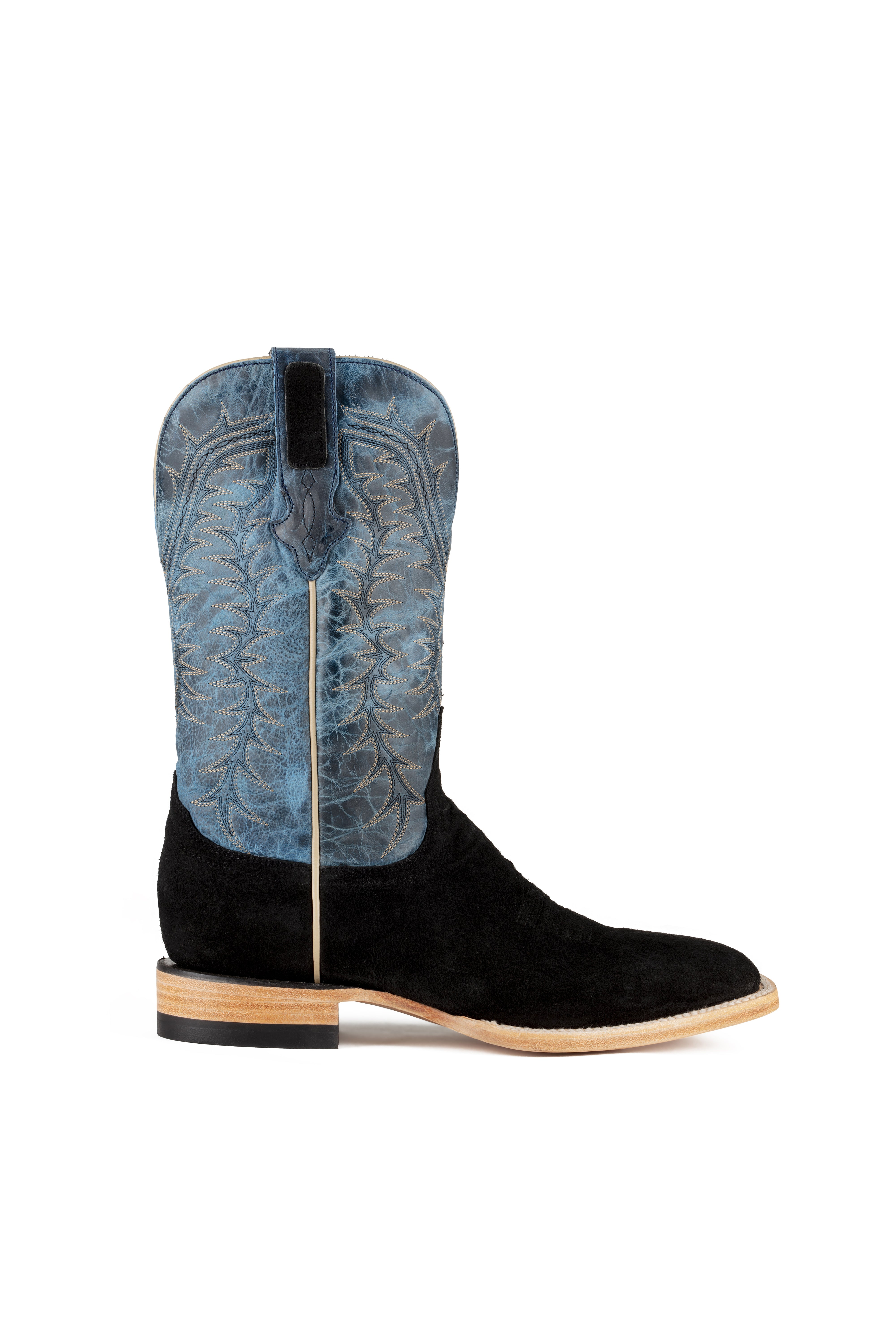 Resistol Boots - Rough Out Suede - Square Toe - Black