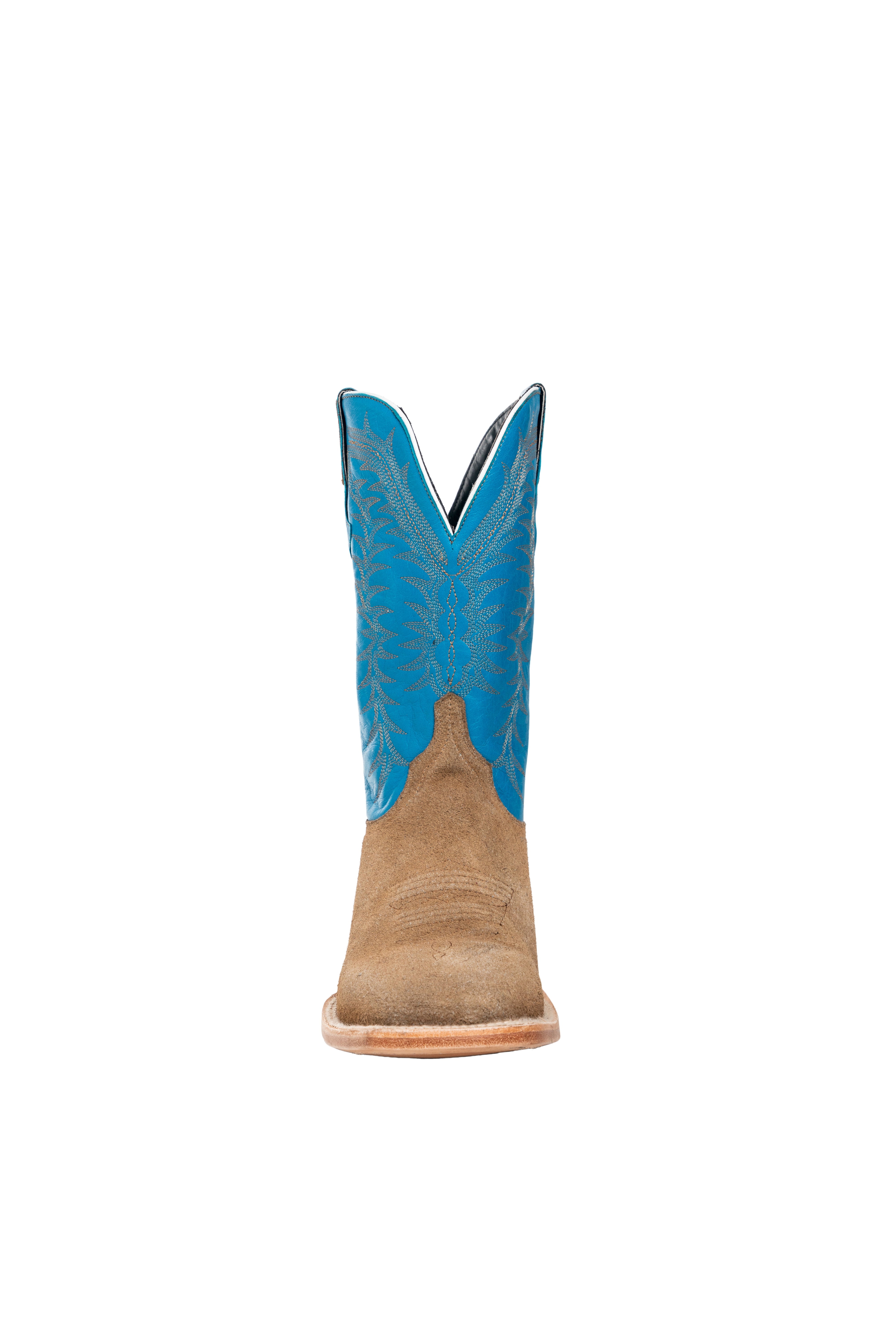 Resistol Boots - Rough Out Suede - Square Toe - Sand