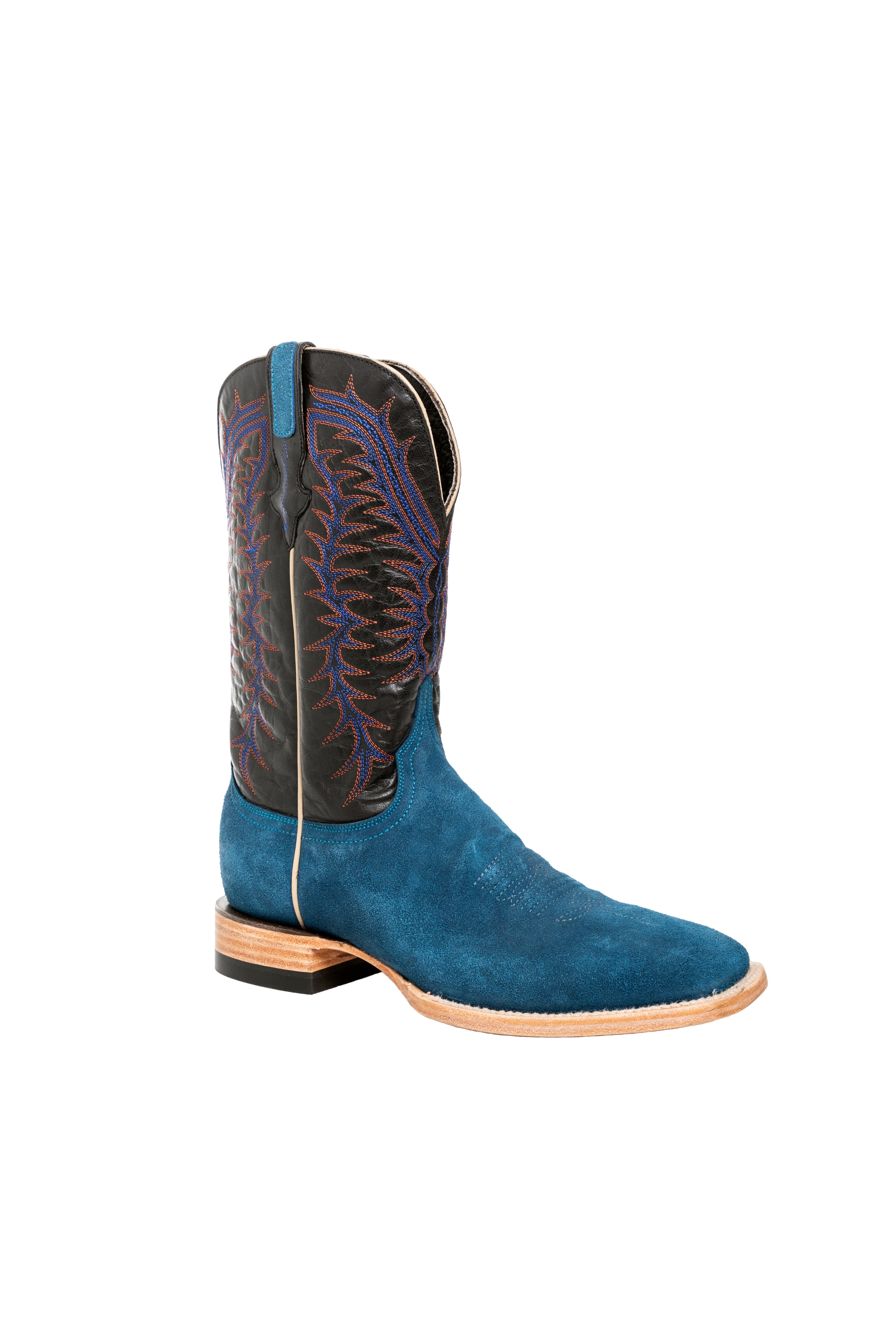 Resistol Boots - Rough Out Suede - Square Toe - Navy