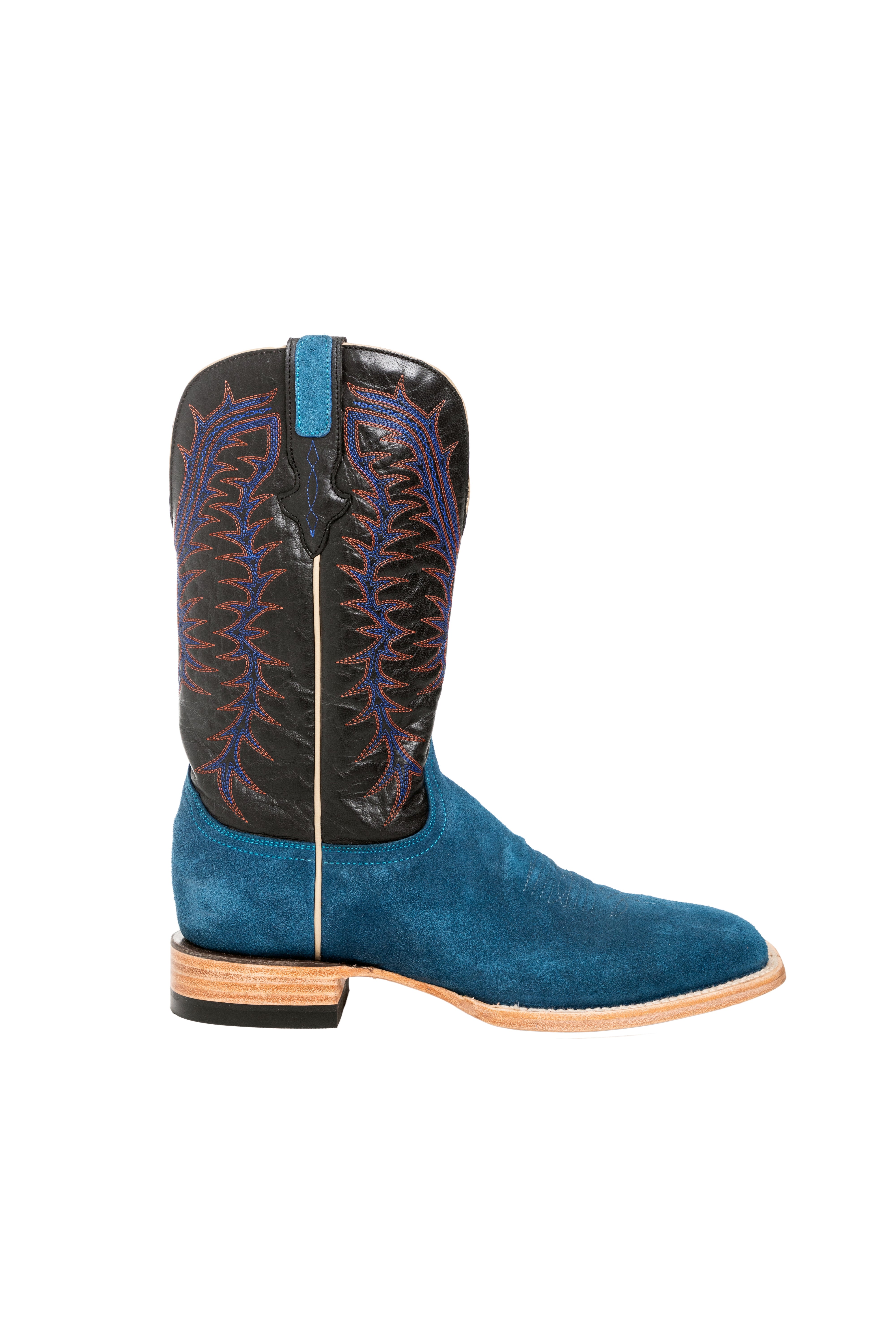 Resistol Boots - Rough Out Suede - Square Toe - Navy