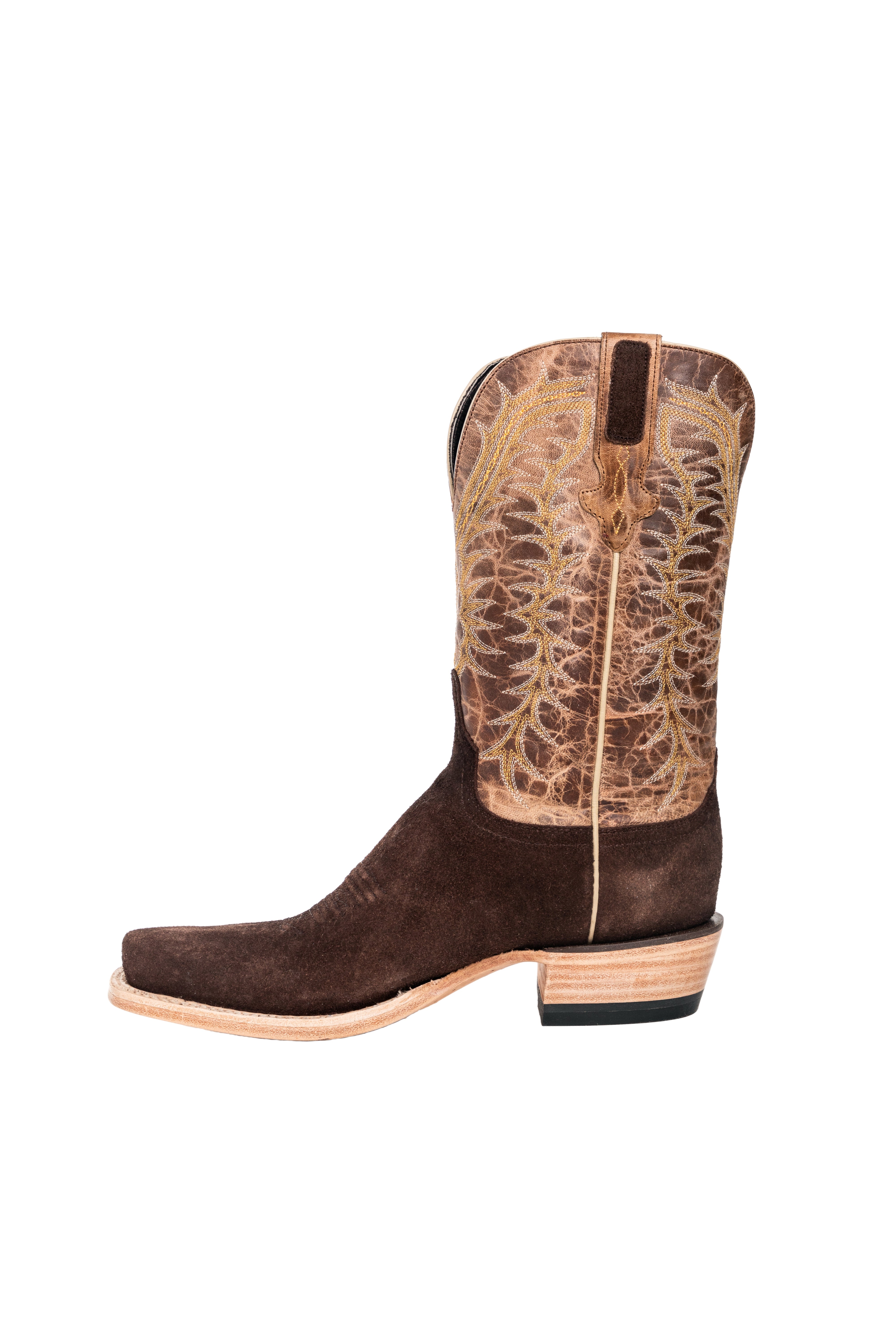 Resistol Boots - Rough Out Suede - Cutter Toe - Chocolate