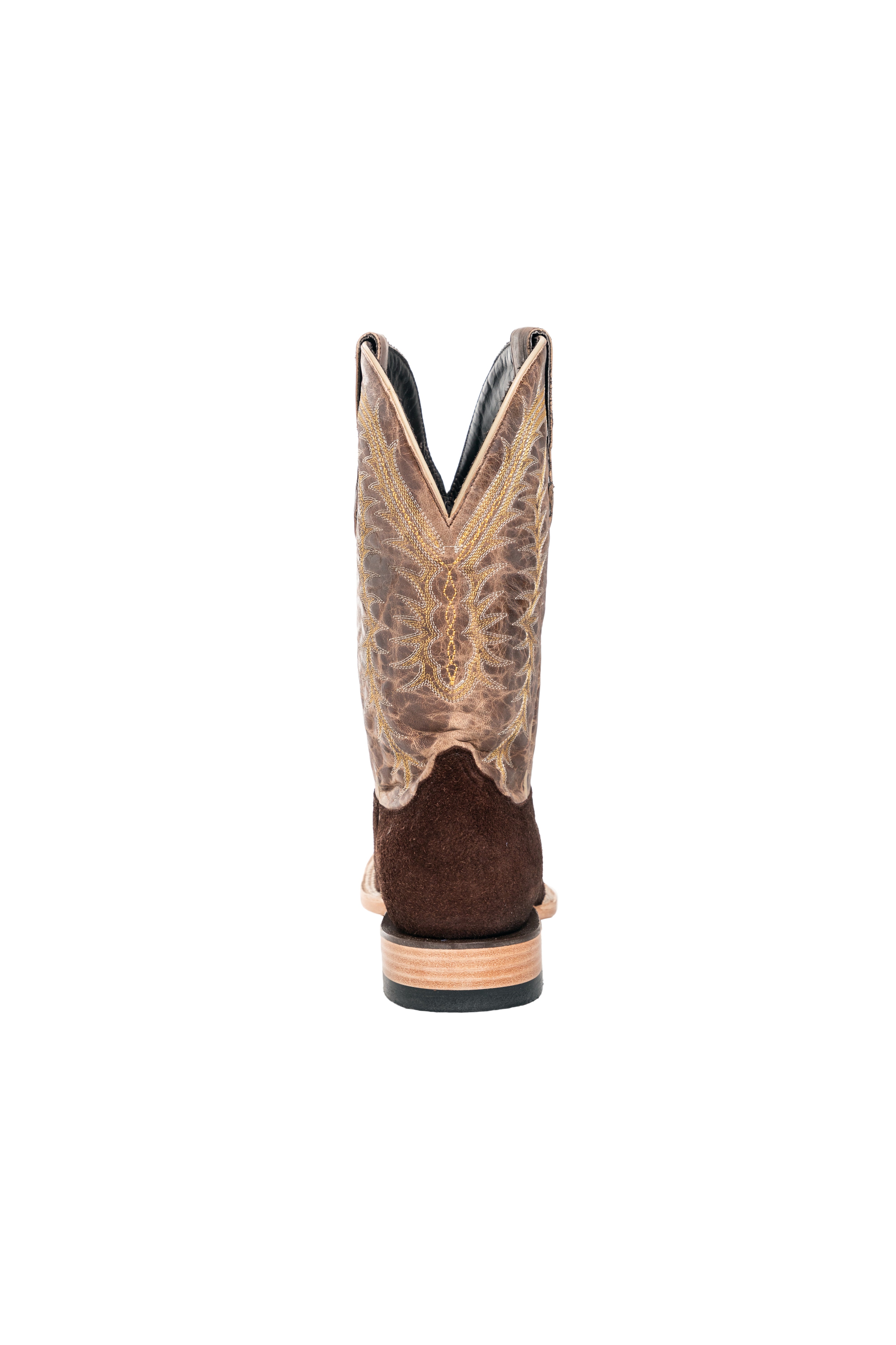 Resistol Boots - Rough Out Suede - Square Toe - Chocolate
