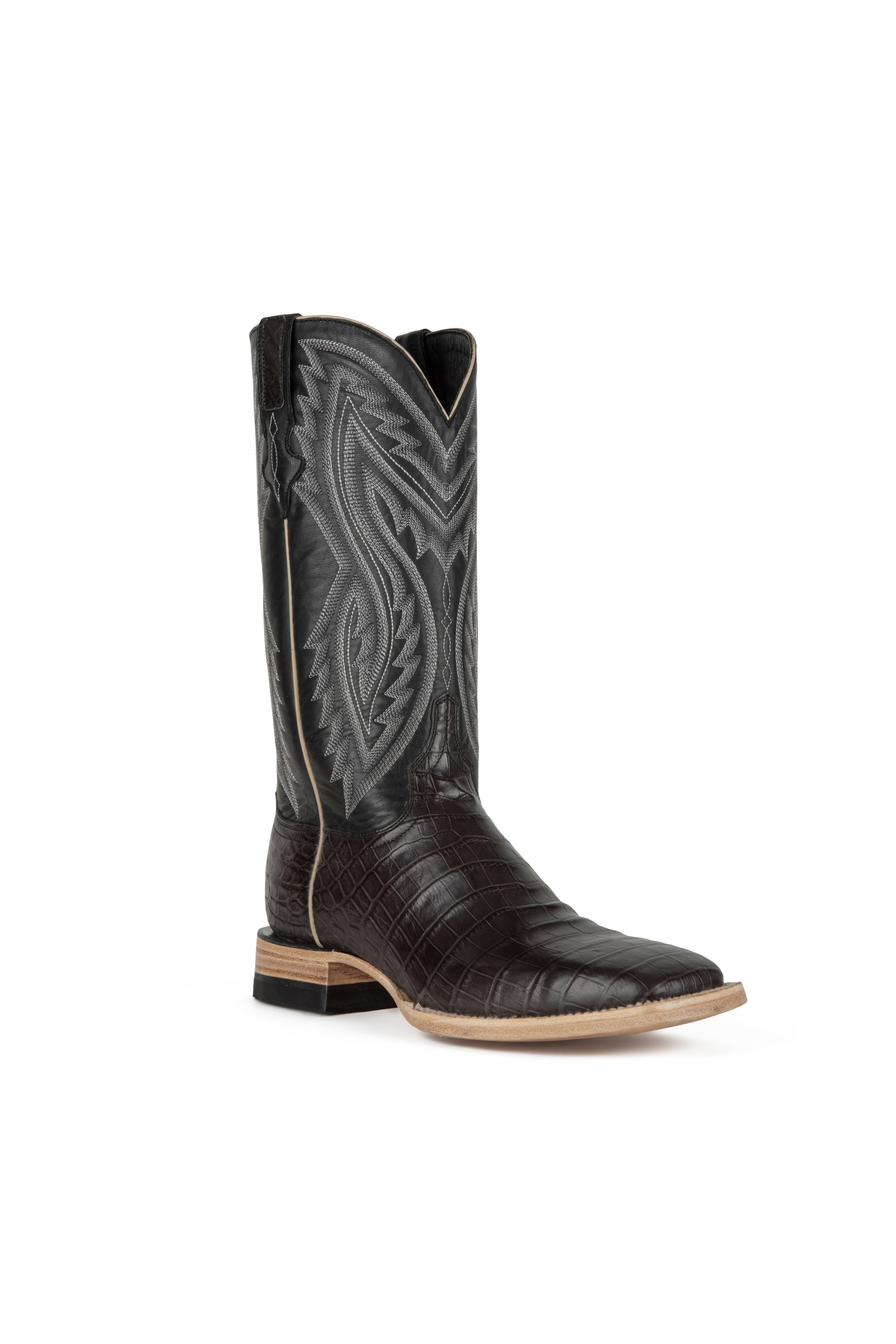 Resistol Boots - Caiman Belly - Square Toe - Grey