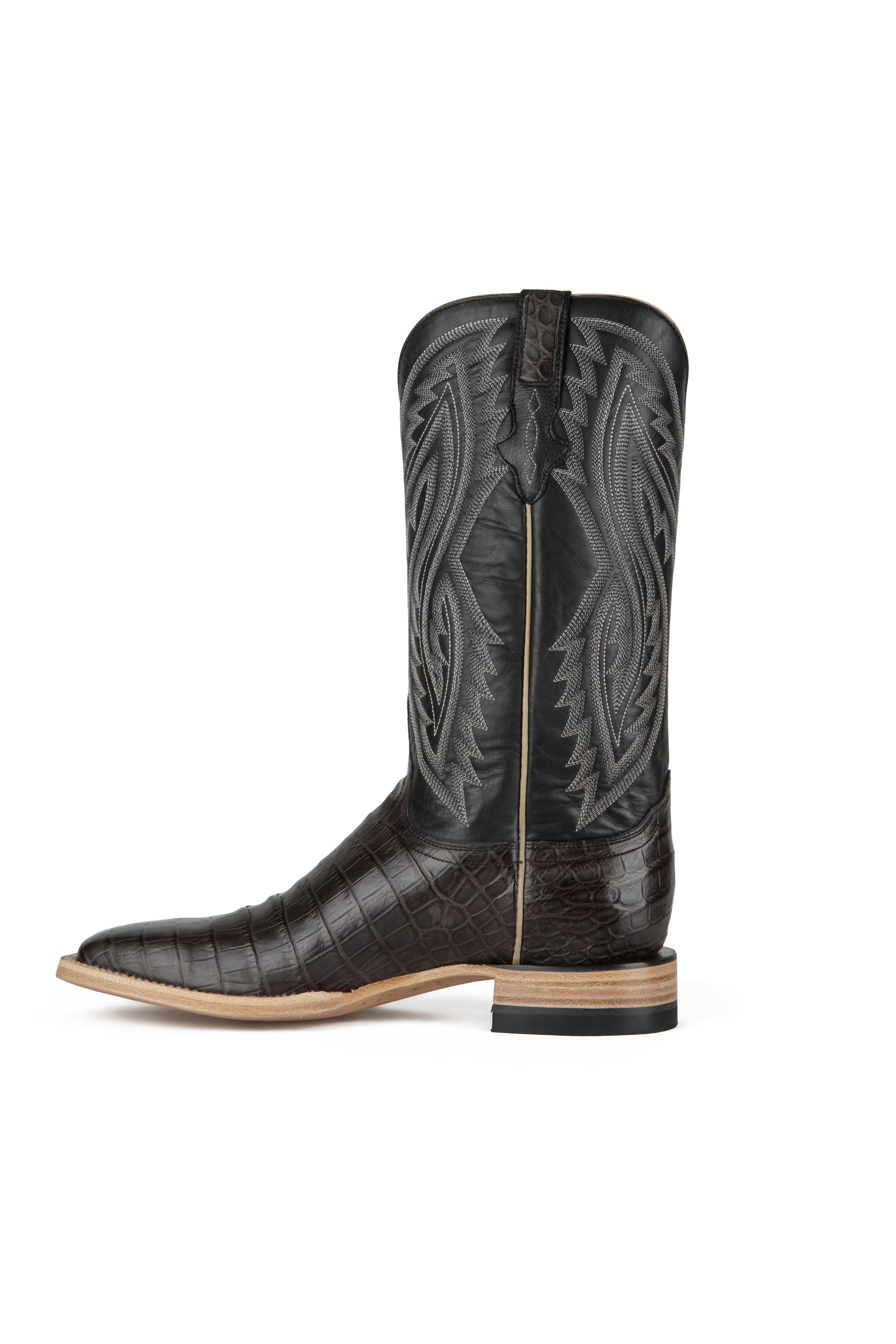Resistol Boots - Caiman Belly - Square Toe - Grey
