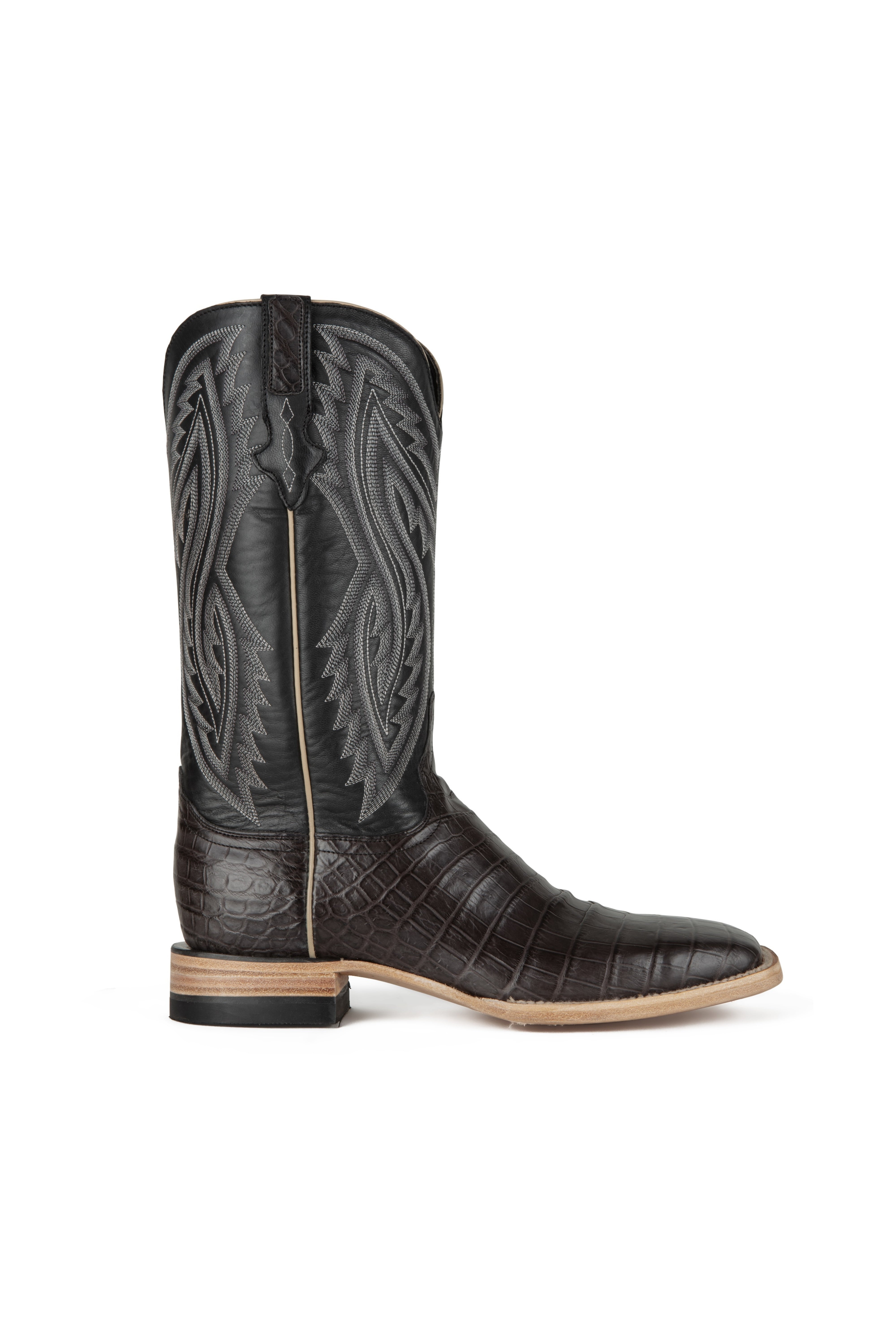 Resistol Boots - Caiman Belly - Square Toe - Grey