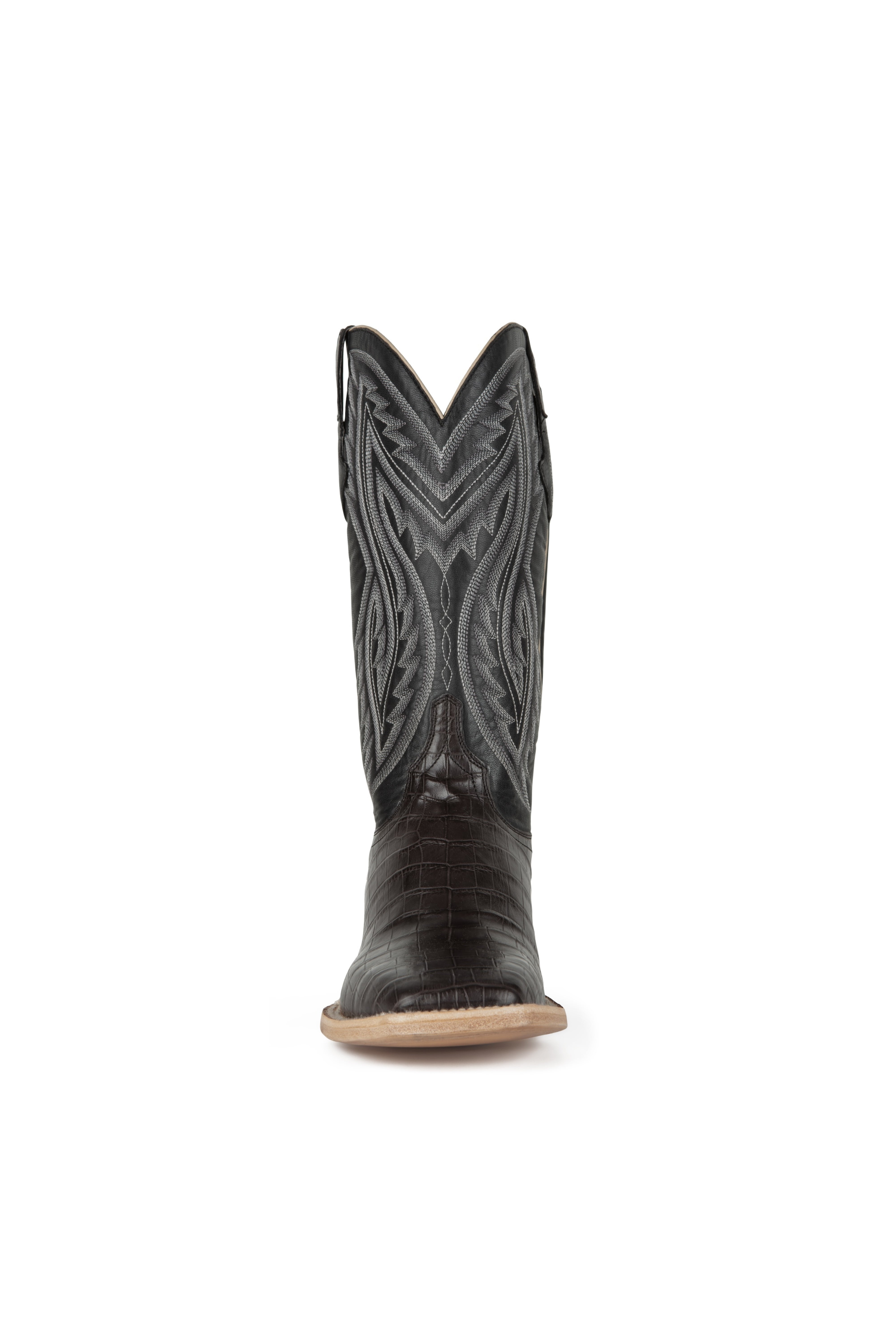 Resistol Boots - Caiman Belly - Square Toe - Grey