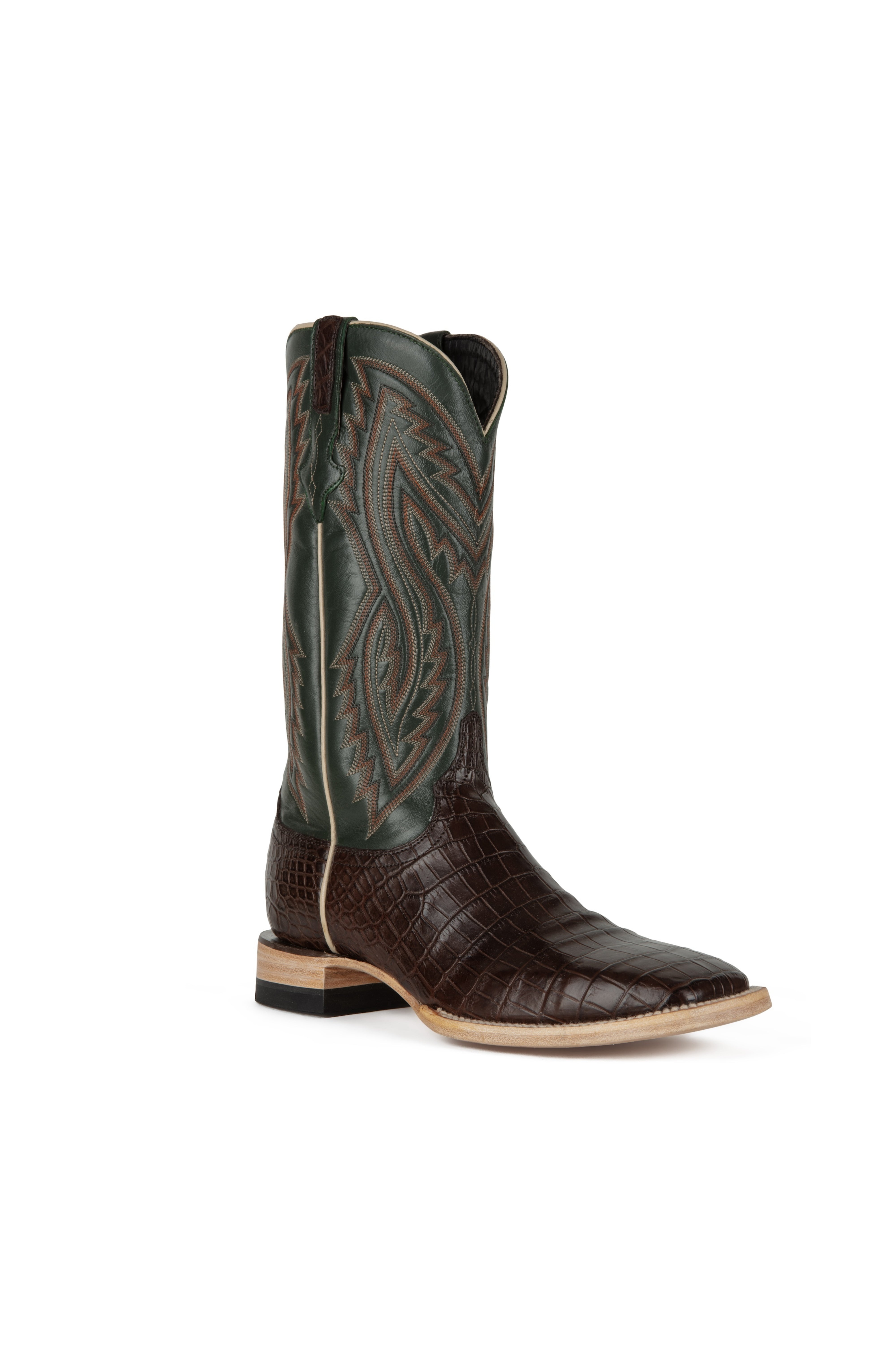 Resistol Boots - Nile Belly - Square Toe - Tobacco