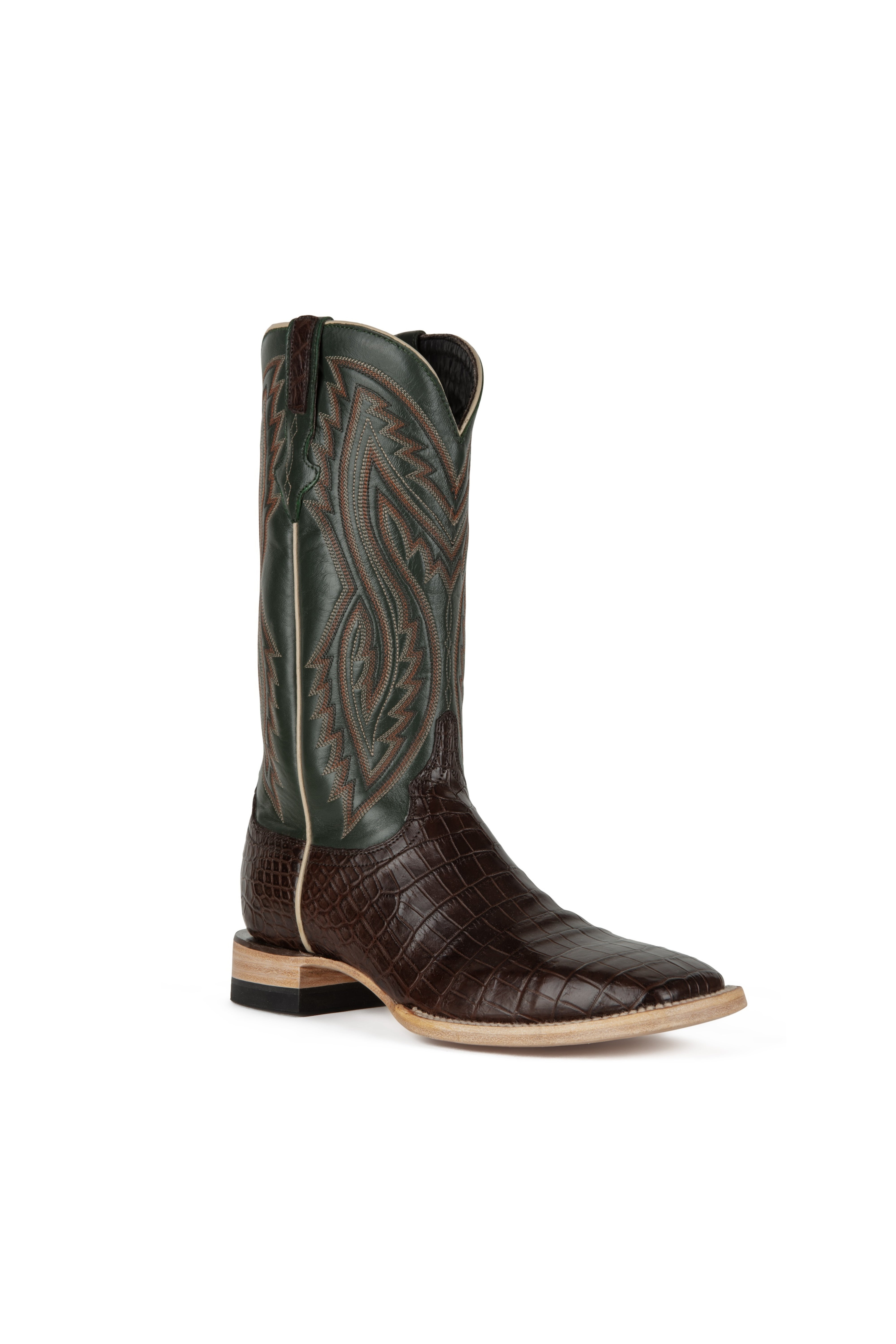 Resistol Boots - Nile Belly - Square Toe - Tobacco