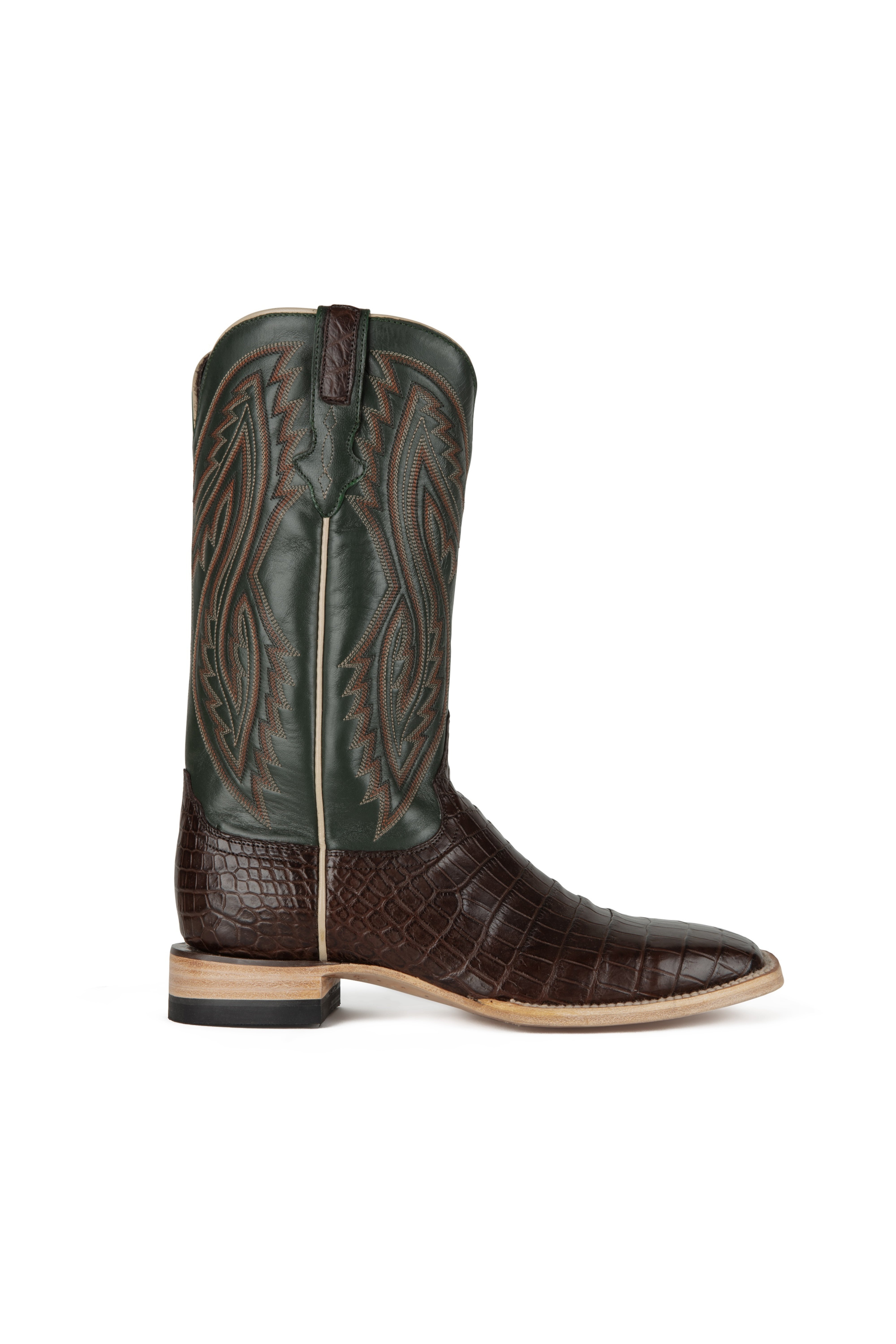 Resistol Boots - Nile Belly - Square Toe - Tobacco